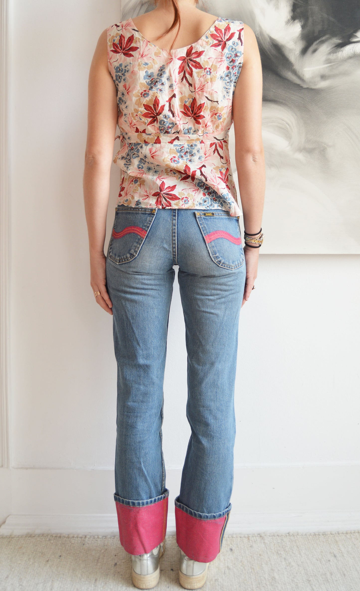 vintage marni ss 2002 floral cotton blouse