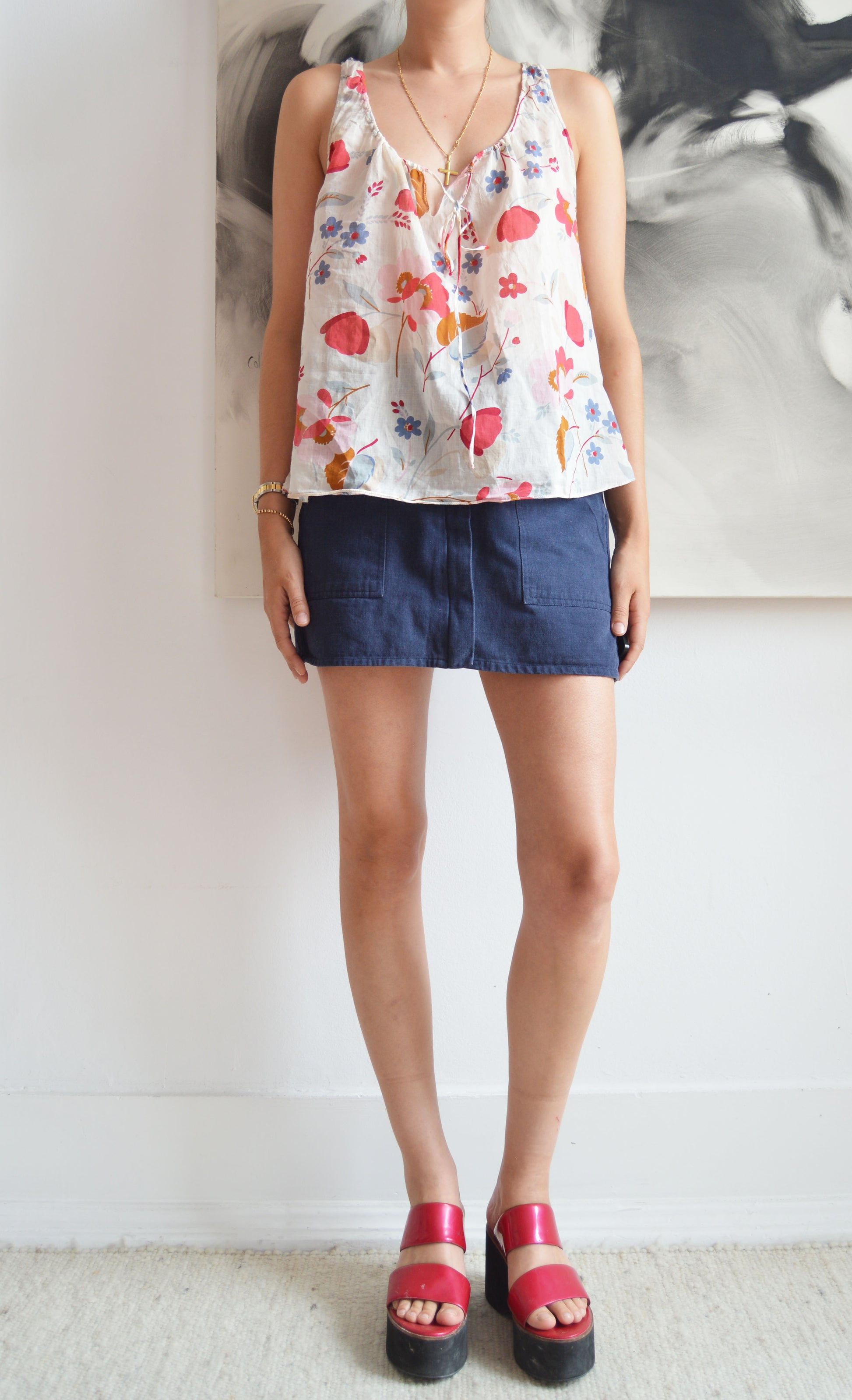 Vintage Marni S/S 2003 Floral Cotton Top