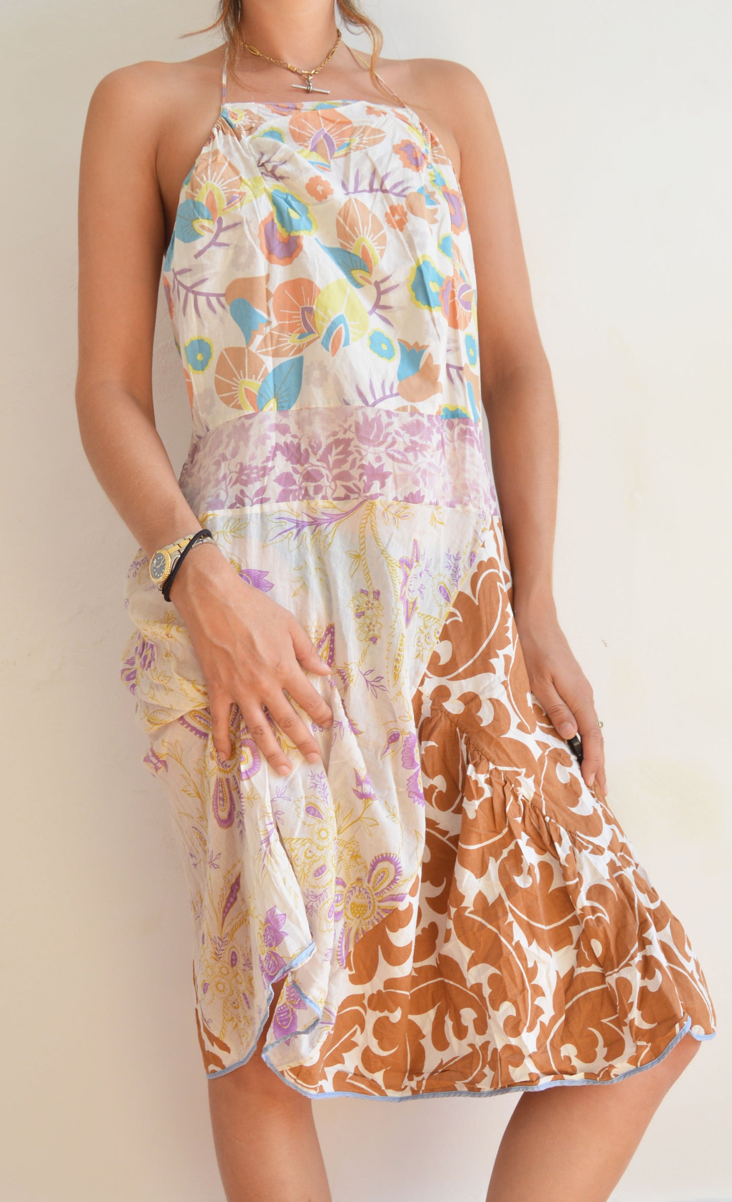 vintage marni ss 2003 mixed floral dress
