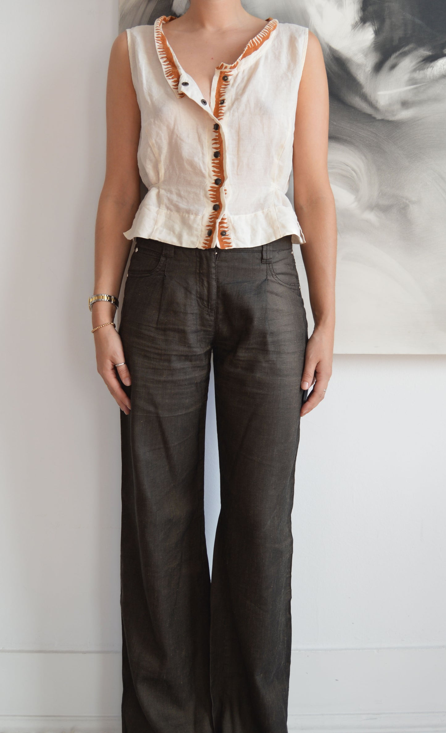 Vintage Miu Miu S/S 1994 Cotton Blouse
