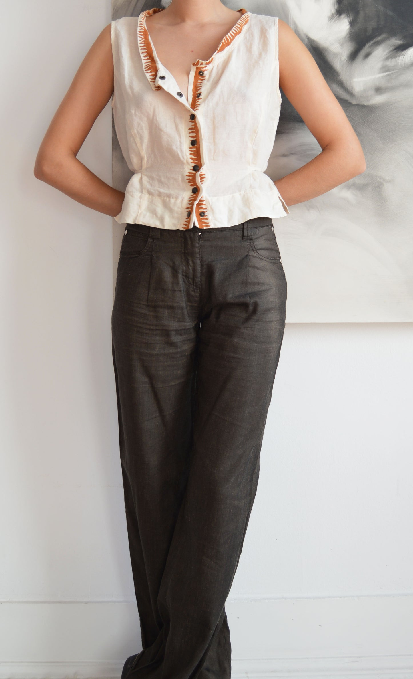 Vintage Miu Miu S/S 1994 Cotton Blouse