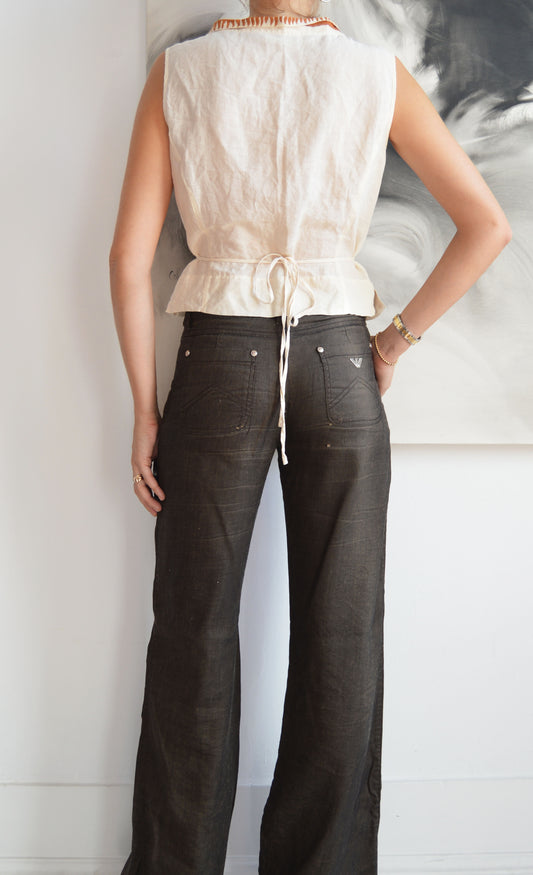 Vintage Miu Miu S/S 1994 Cotton Blouse