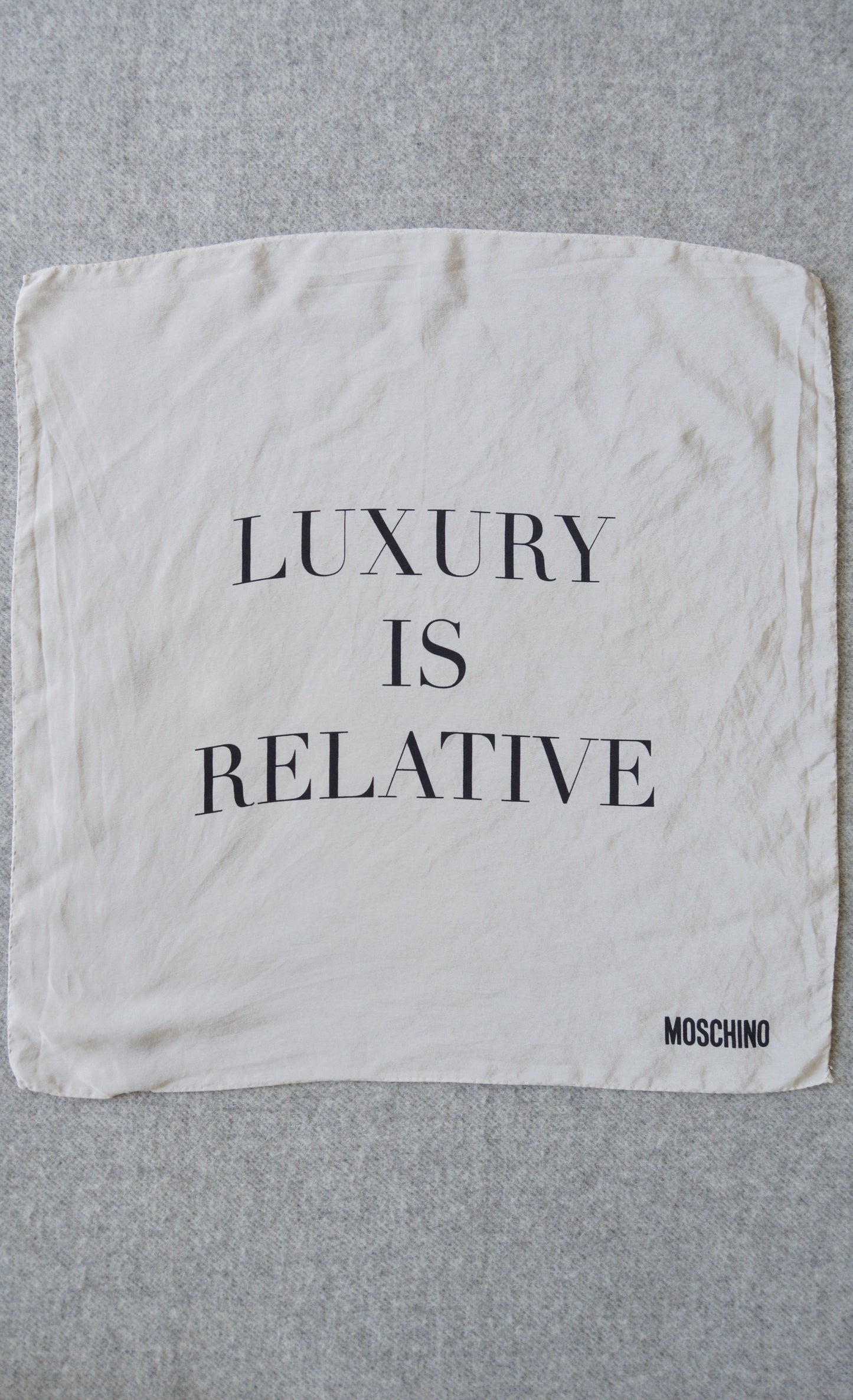vintage moschino silk scarf