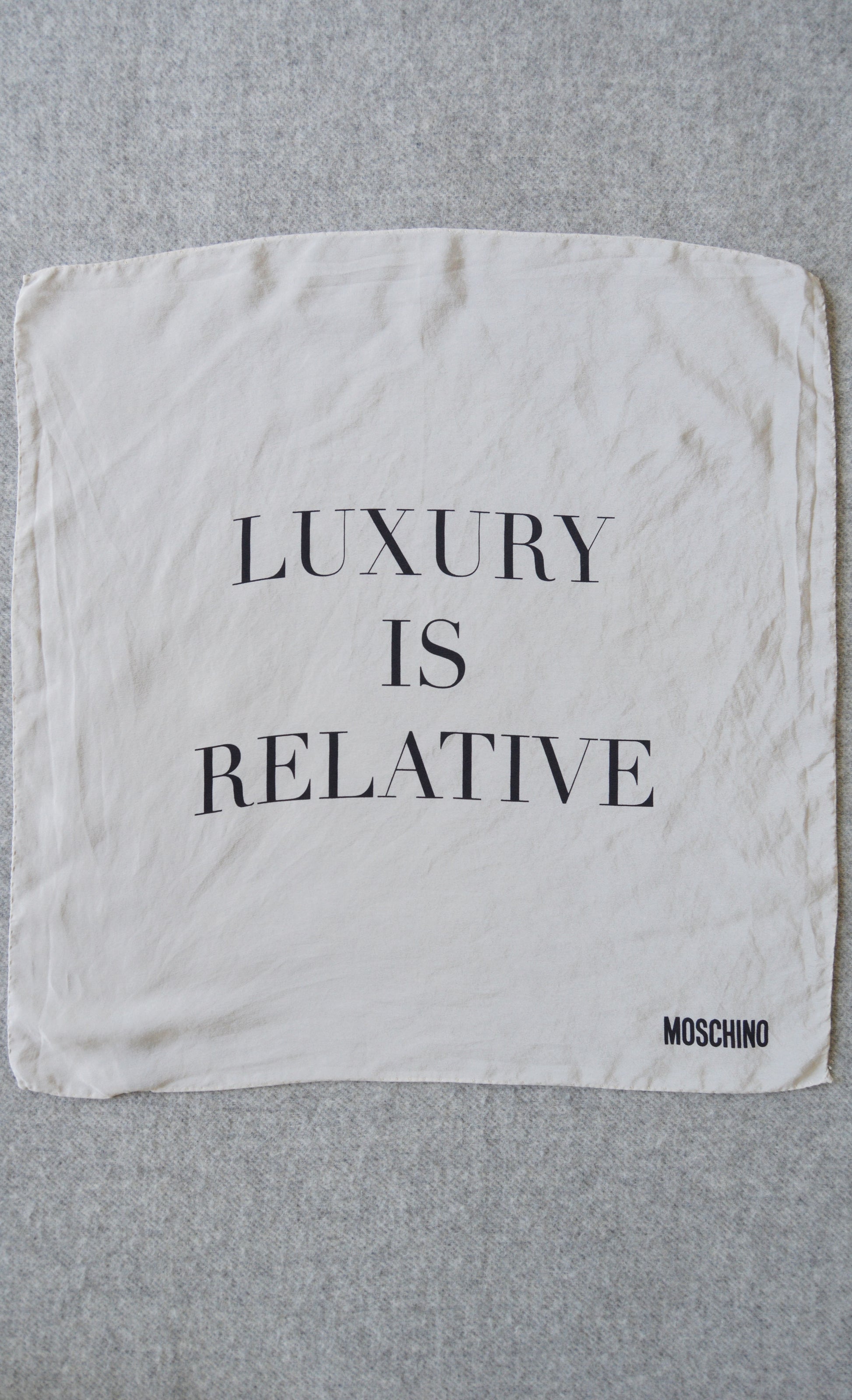 vintage moschino silk scarf