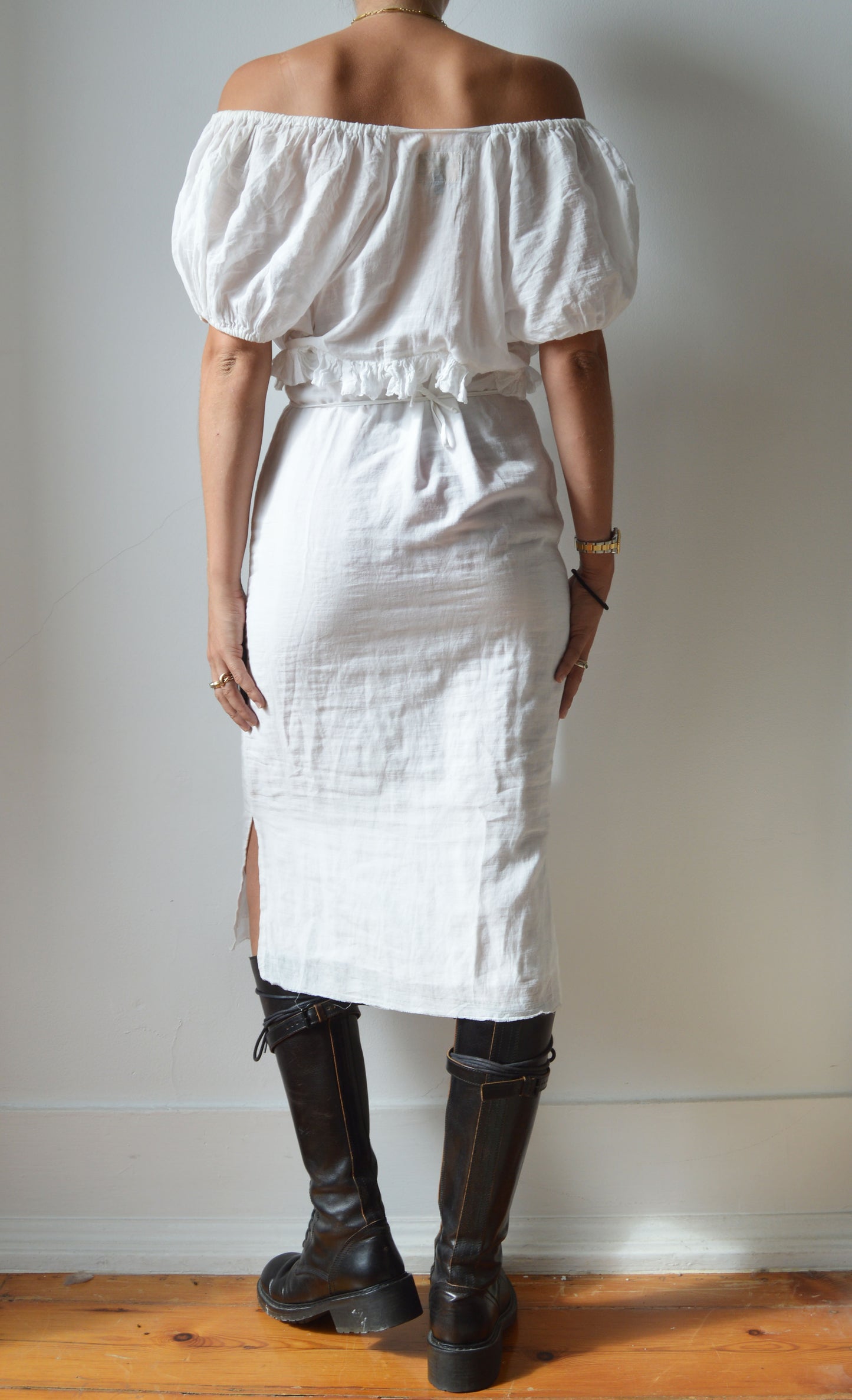 Vintage Vivienne Westwood Anglomania White Cotton Dress