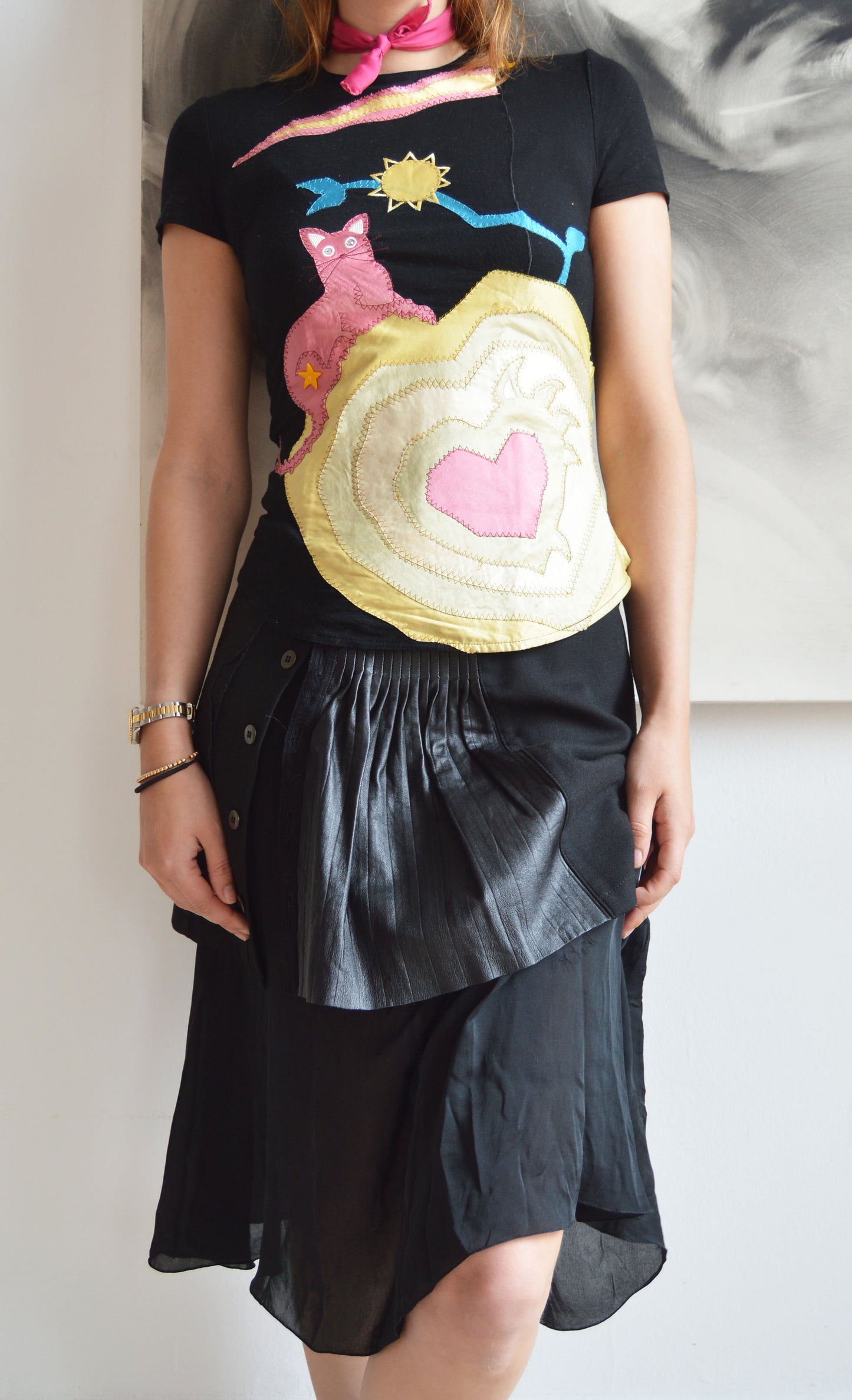 vintage Chloe 1999 embroidered t-shirt