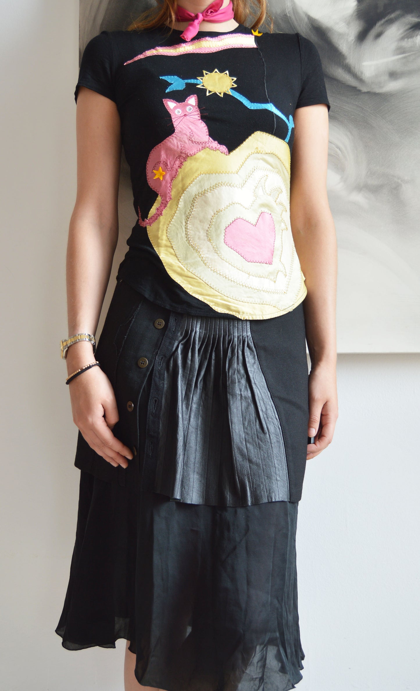 vintage Chloe 1999 embroidered t-shirt
