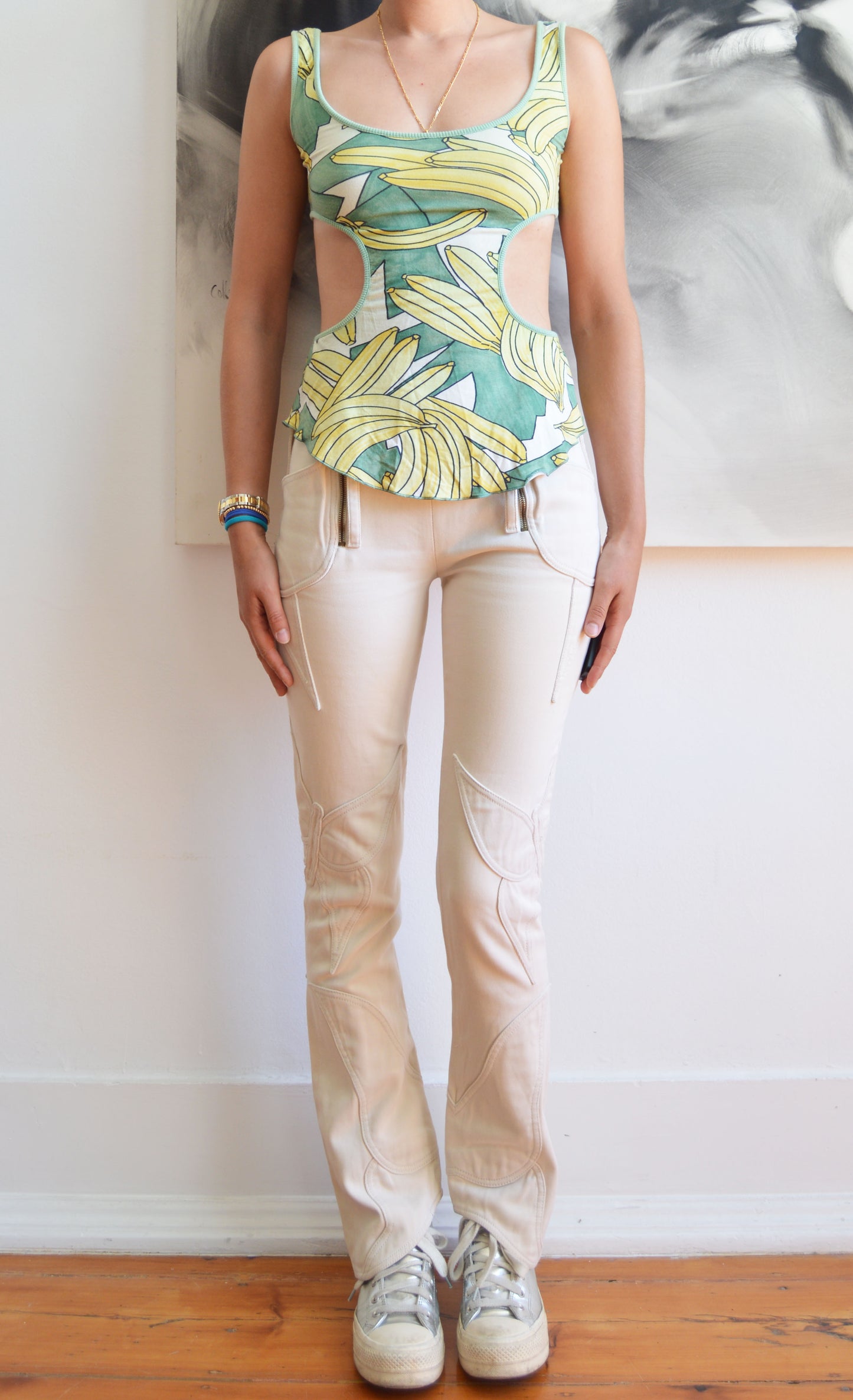 Vintage Chloé S/S 2004 Banana Print Top