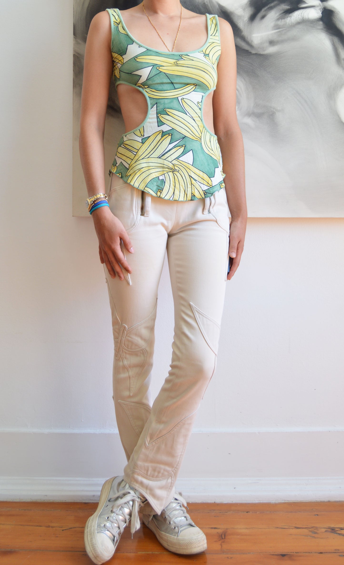 Vintage Chloé S/S 2004 Banana Print Top