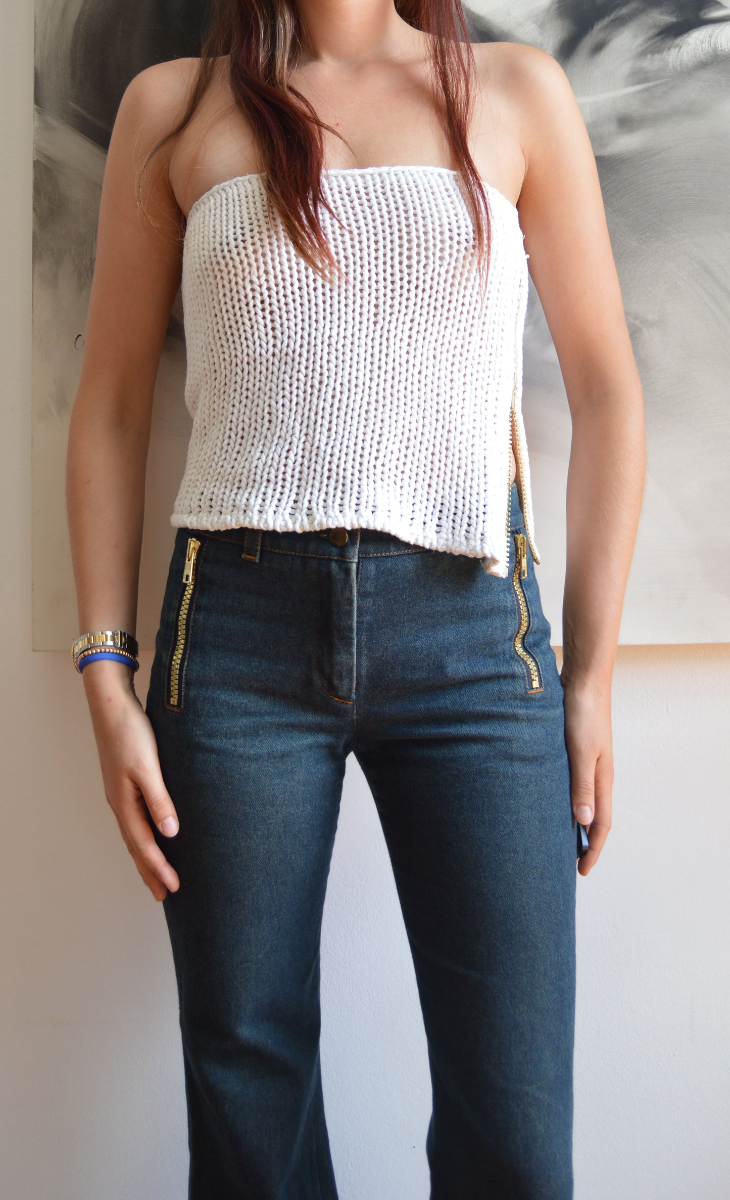 Vintage Chloé S/S 2001 Knitted Boob Tube