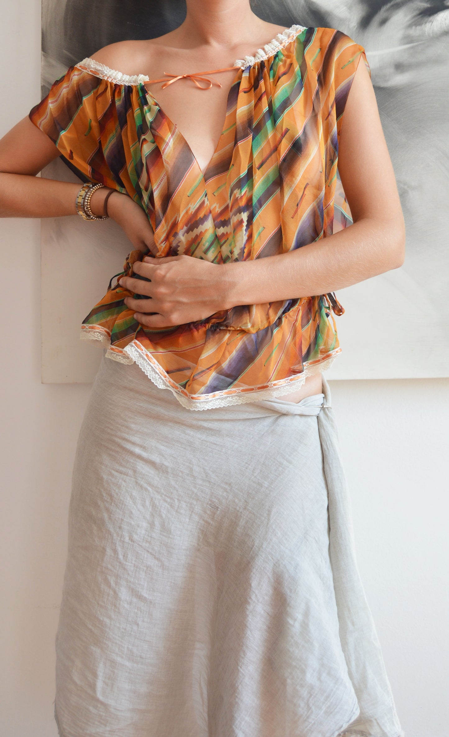 Christian Dior Spring 2002 Silk Top