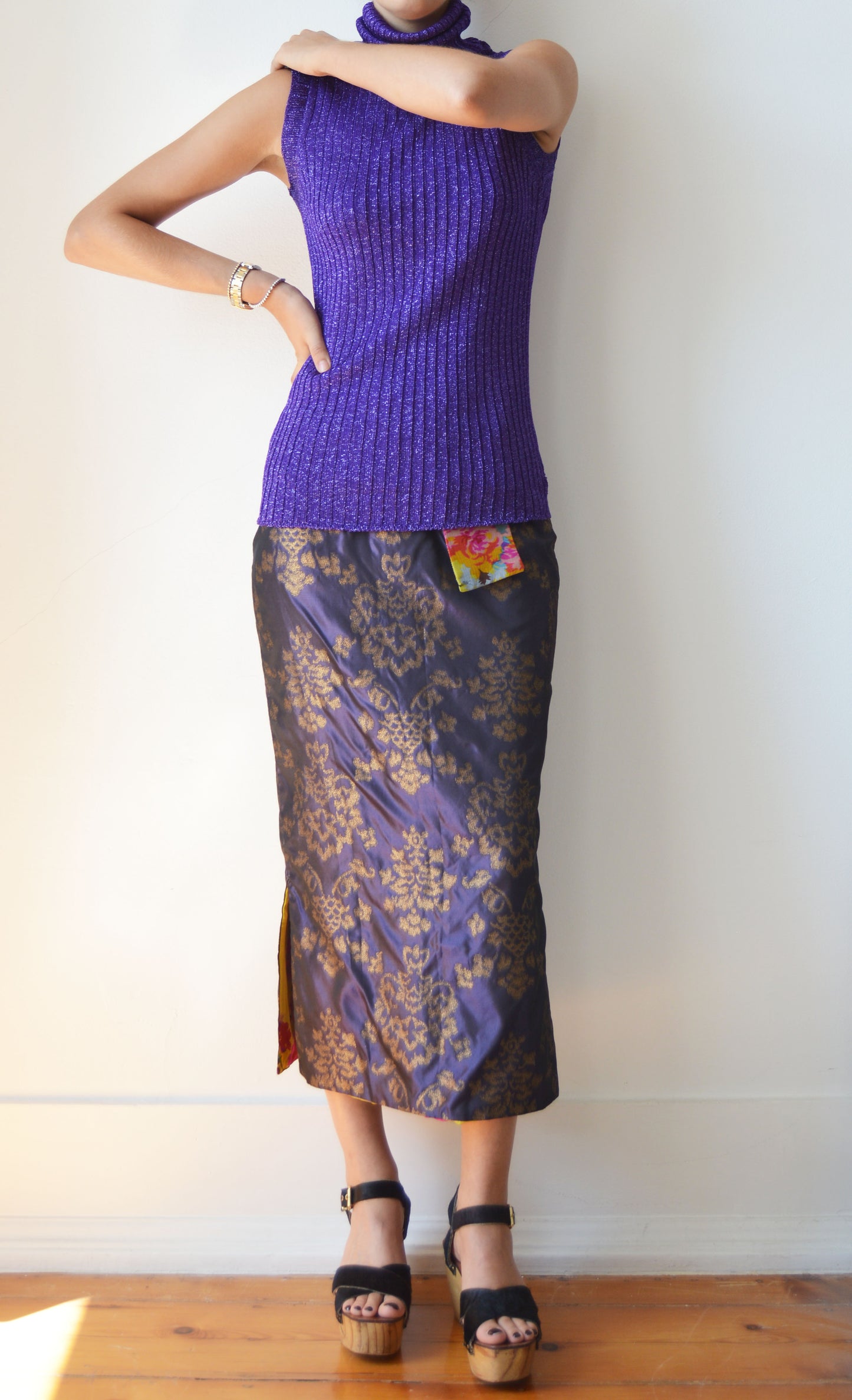 Vintage D&G Sparkly Knit Turtleneck