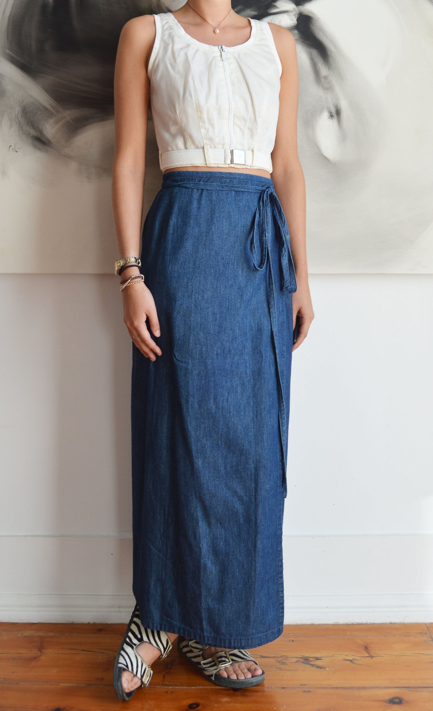 Vintage Dolce & Gabbana Denim Wrap Skirt