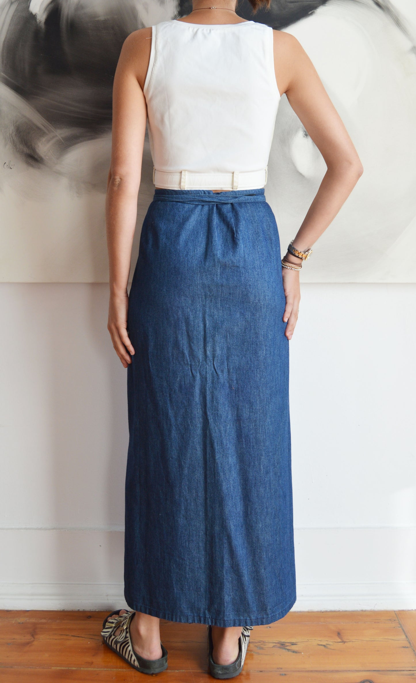 Vintage Dolce & Gabbana Denim Wrap Skirt