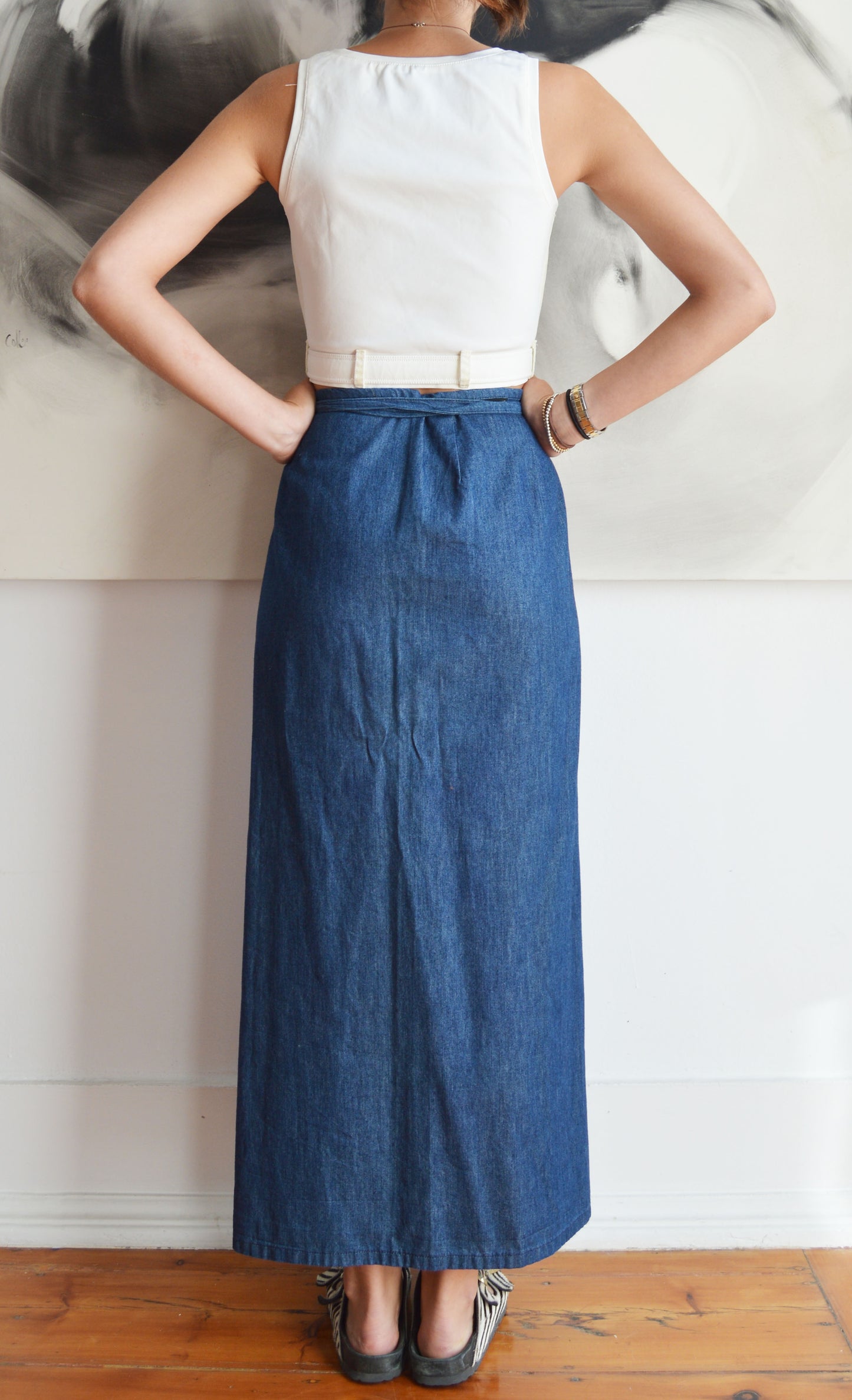 Vintage Dolce & Gabbana Denim Wrap Skirt