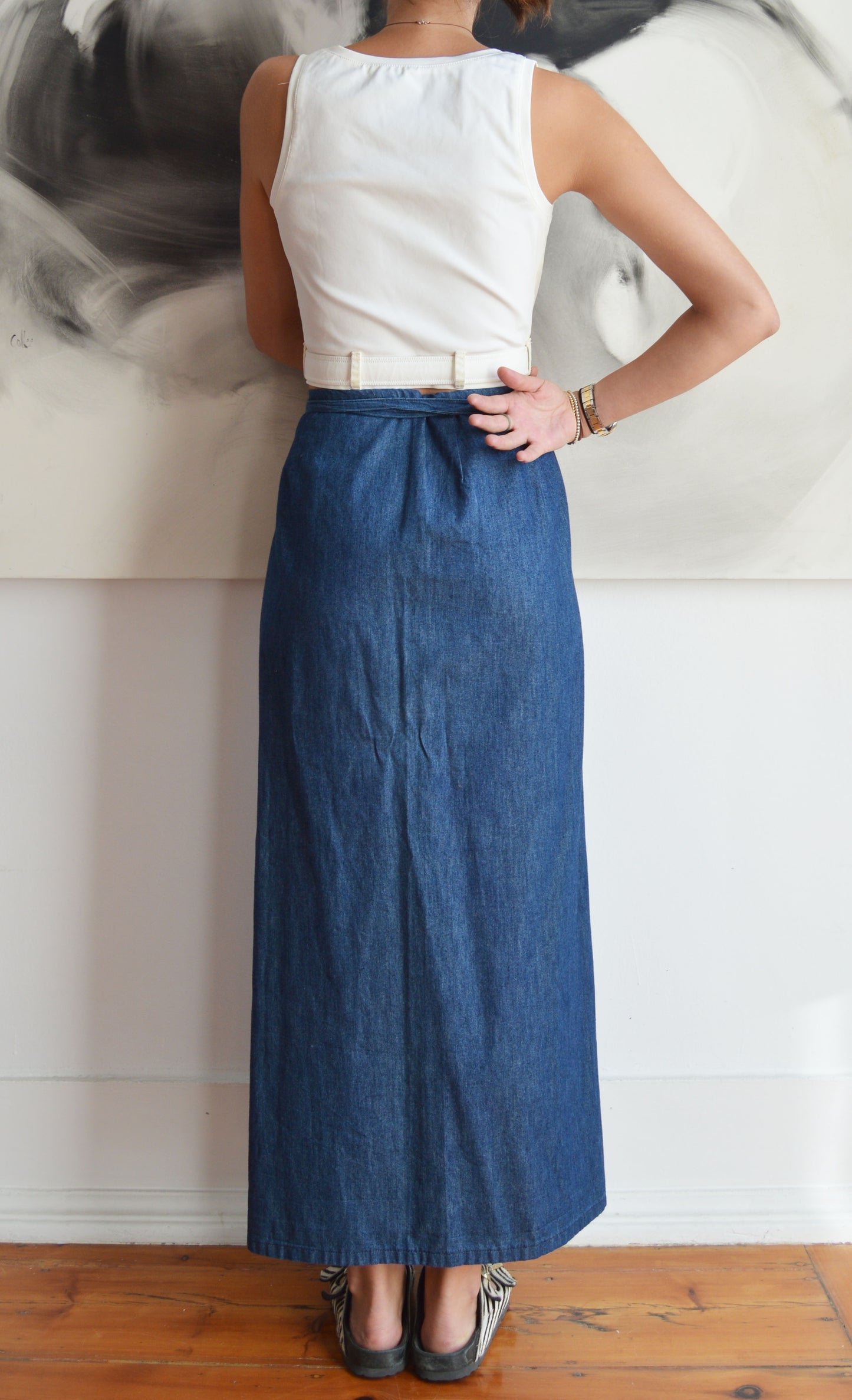 Vintage Dolce & Gabbana Denim Wrap Skirt