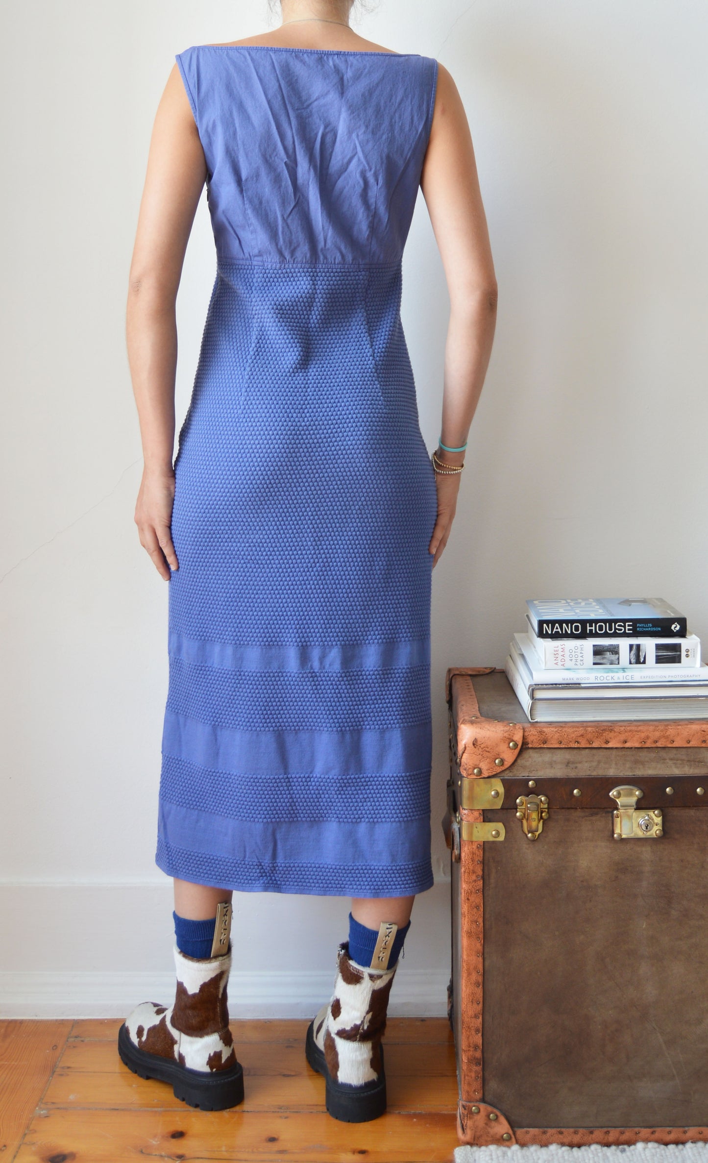 Vintage Miu Miu Blue Midi Dress