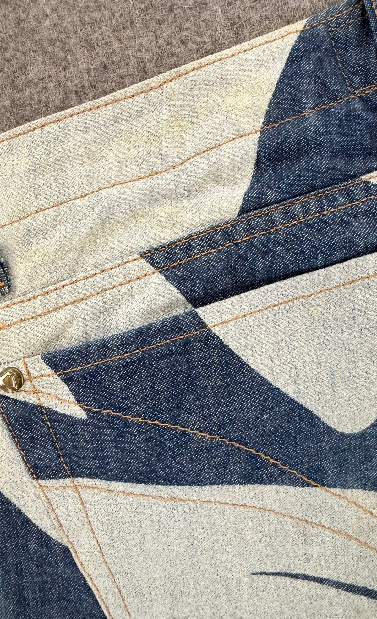 Vintage Vivienne Westwood Anglomania F/W 1998 Hammer Print Jeans