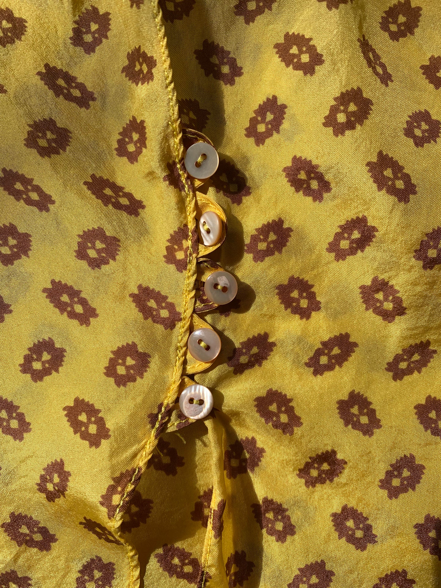 Marni S/S 2003 Yellow Silk Top