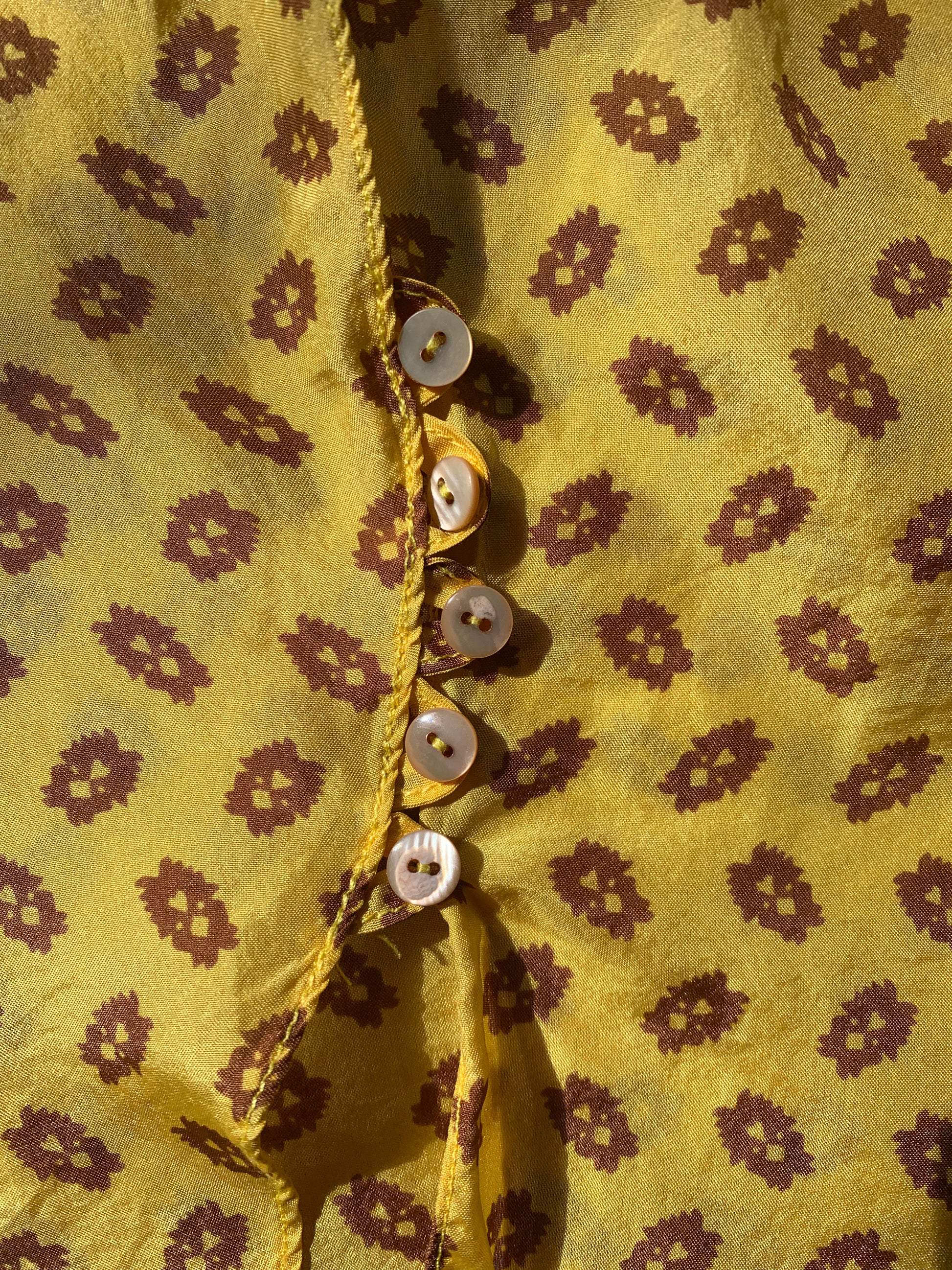Marni S/S 2003 Yellow Silk Top