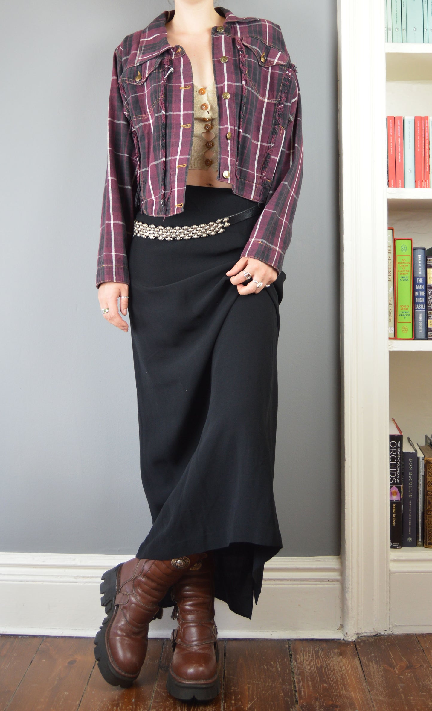 Vintage F/W 1998 Vivienne Westwood Anglomania Tartan Denim Jacket