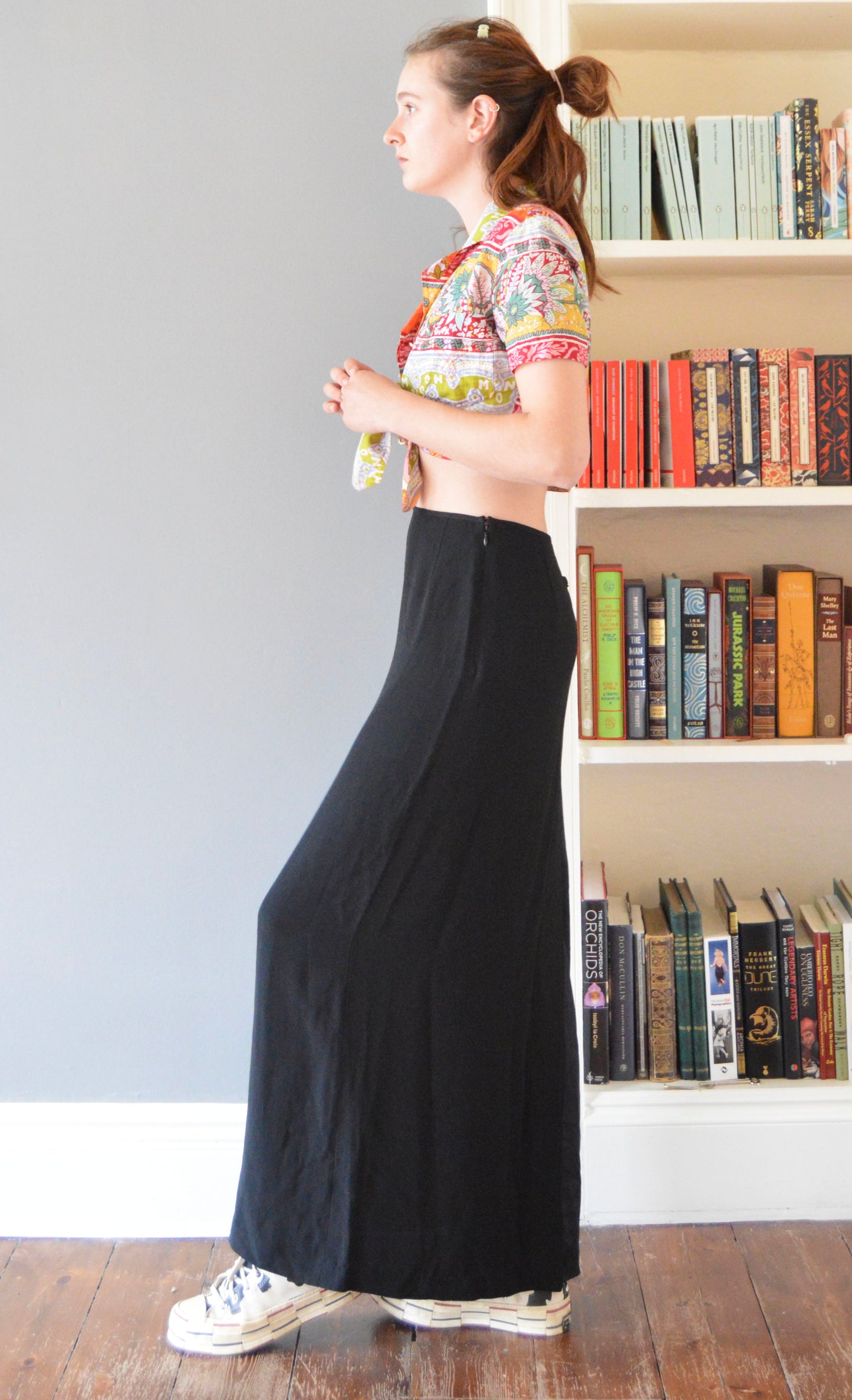 Vintage Jean Paul Gaultier Classique Black Maxi Skirt