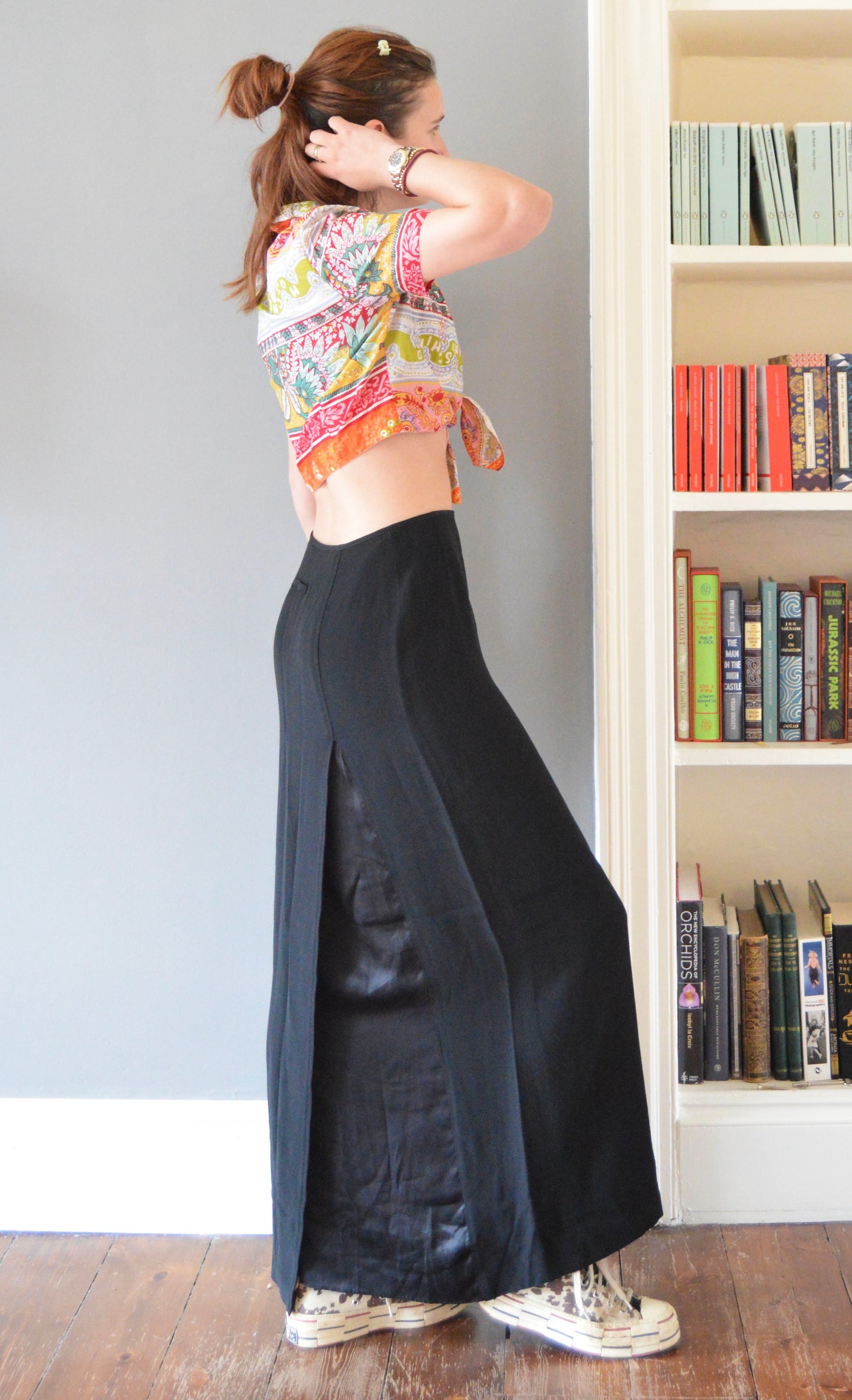 Vintage Jean Paul Gaultier Classique Black Maxi Skirt