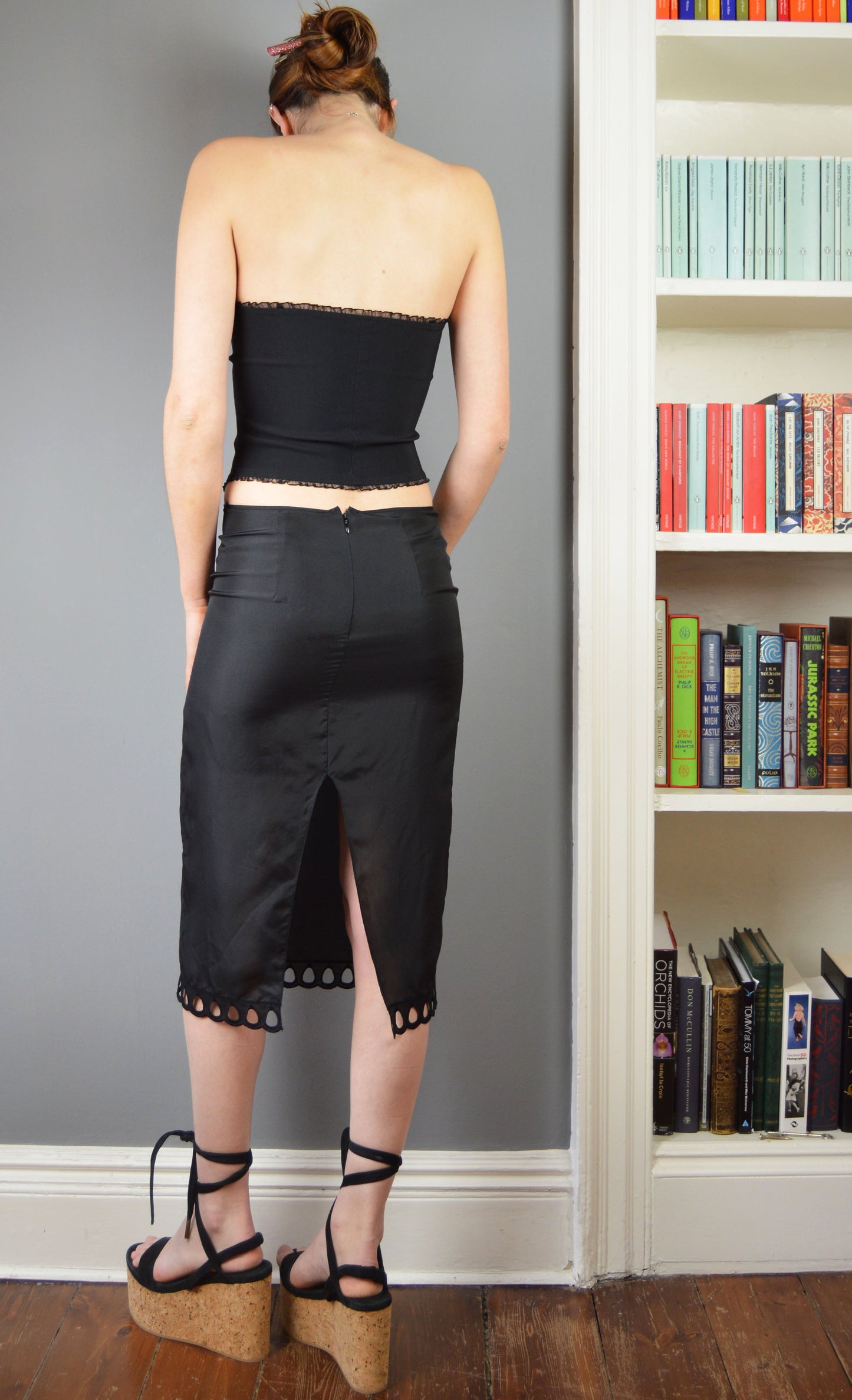 Vintage Marni Black Silk Skirt
