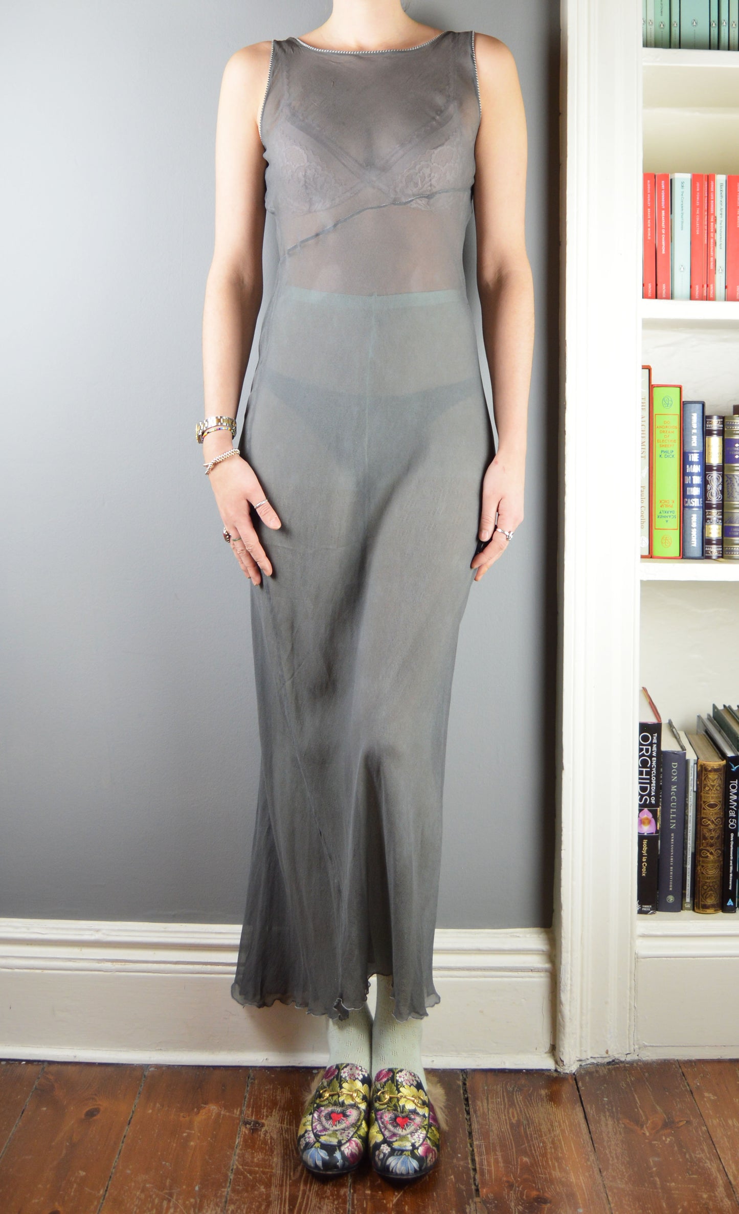 Vintage Alberta Ferretti Bias Cut Silk Dress