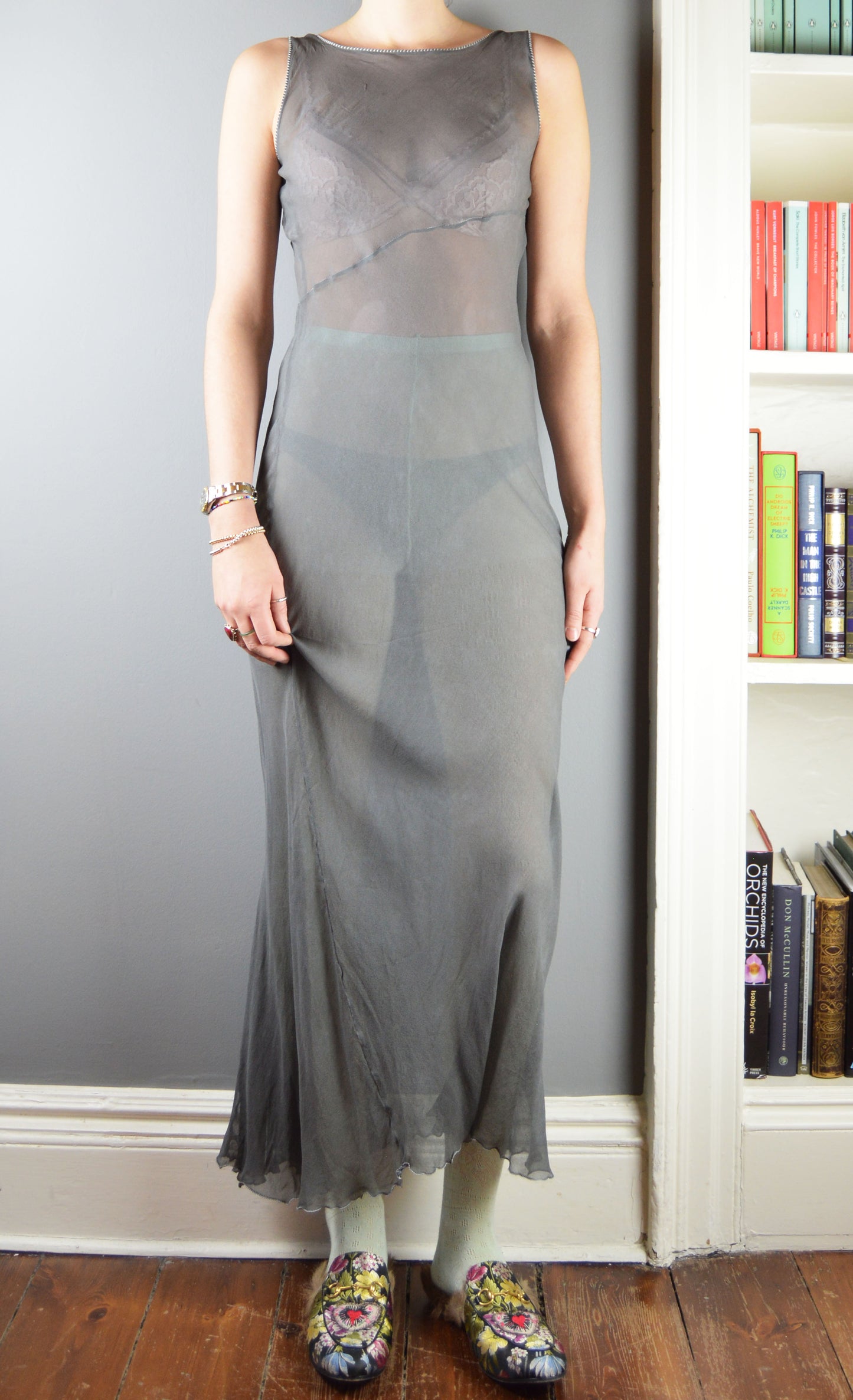 Vintage Alberta Ferretti Bias Cut Silk Dress