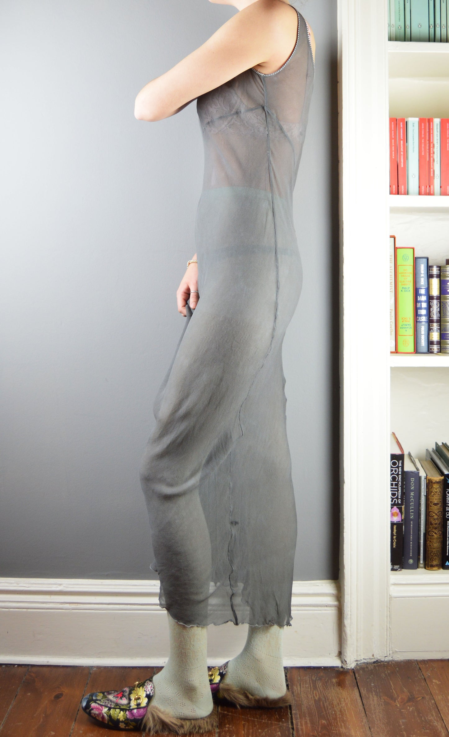Vintage Alberta Ferretti Bias Cut Silk Dress