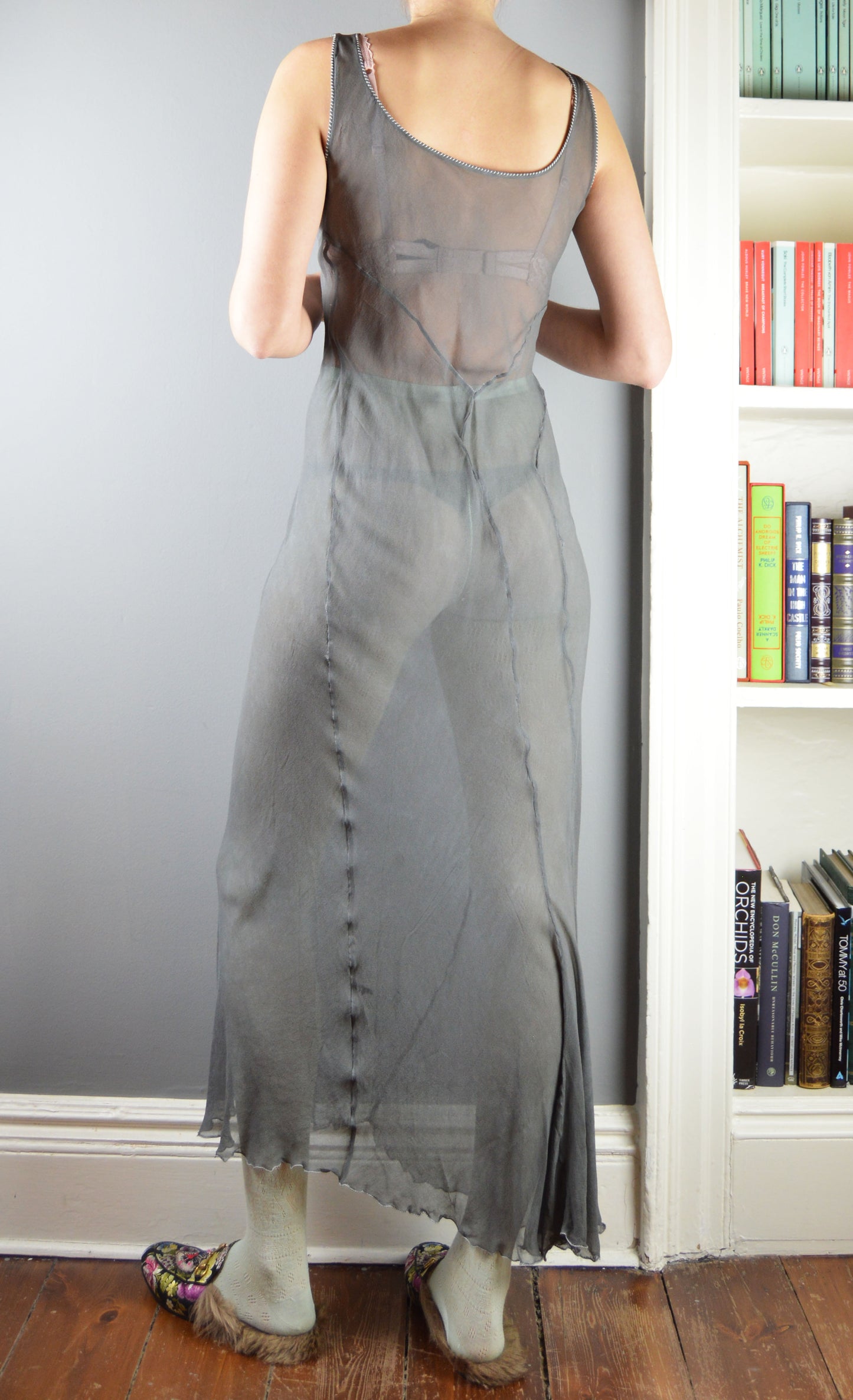 Vintage Alberta Ferretti Bias Cut Silk Dress