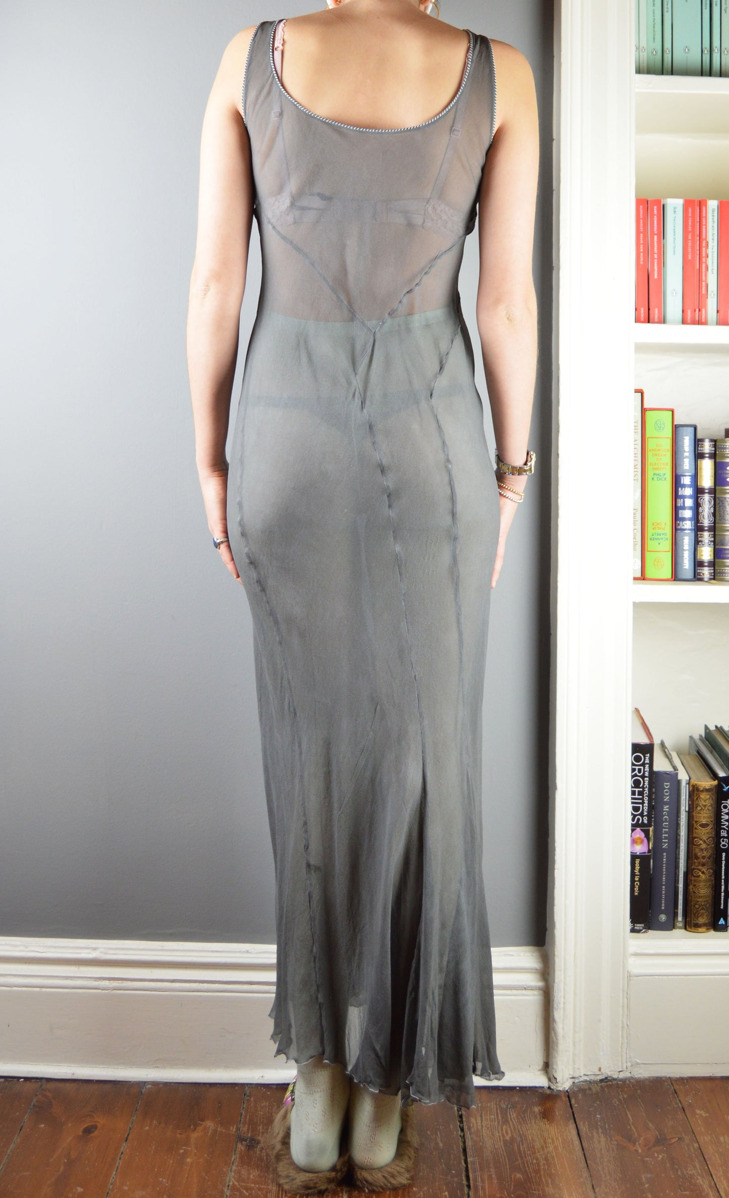 Vintage Alberta Ferretti Bias Cut Silk Dress