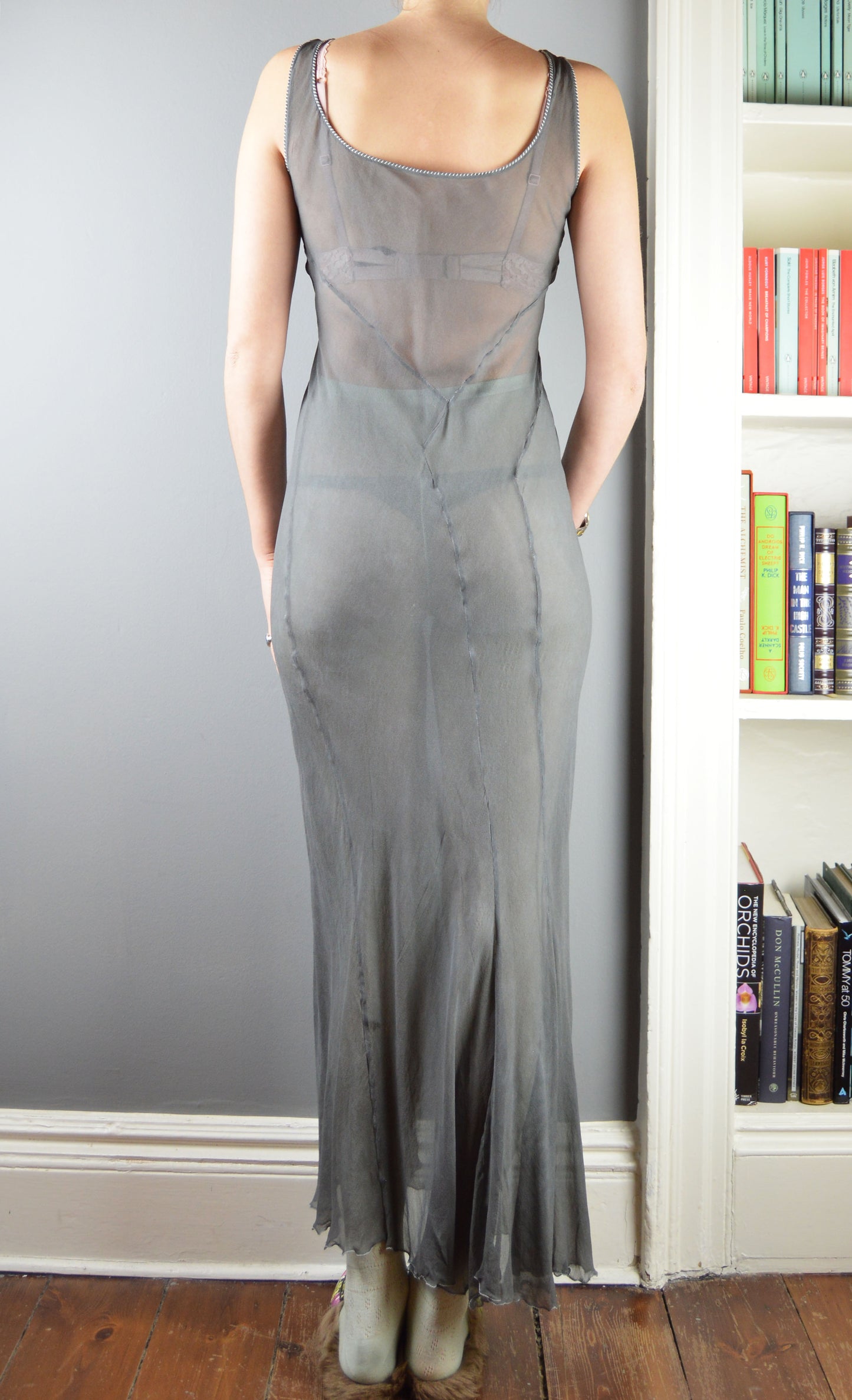 Vintage Alberta Ferretti Bias Cut Silk Dress