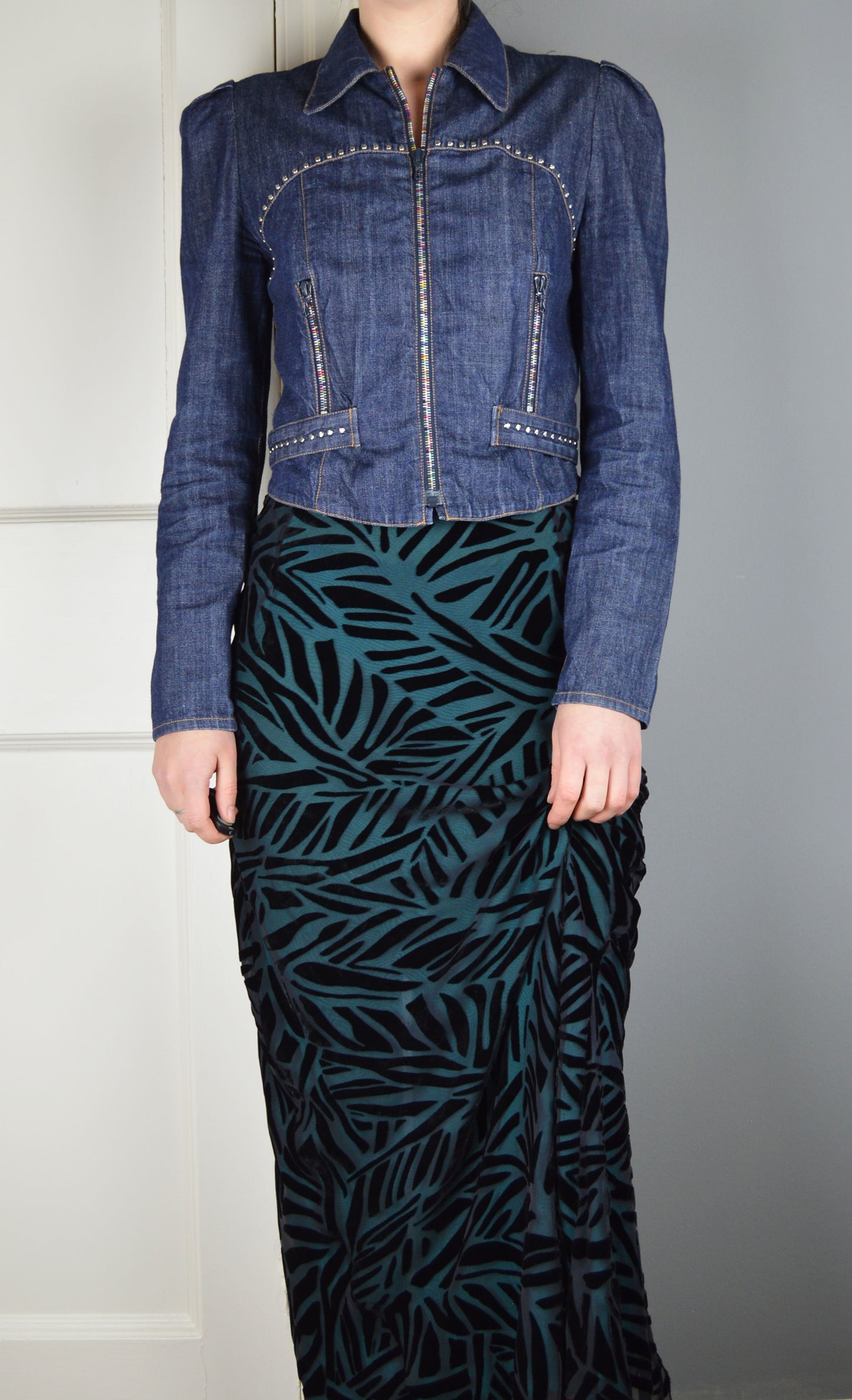 Vintage Chloé S/S 2001 Studded Denim Jacket