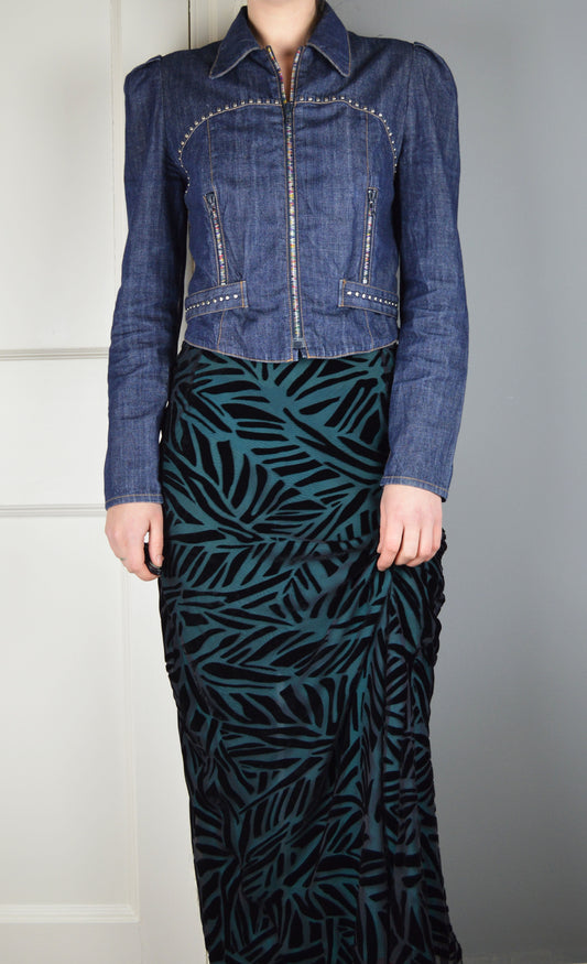 Vintage Chloé S/S 2001 Studded Denim Jacket