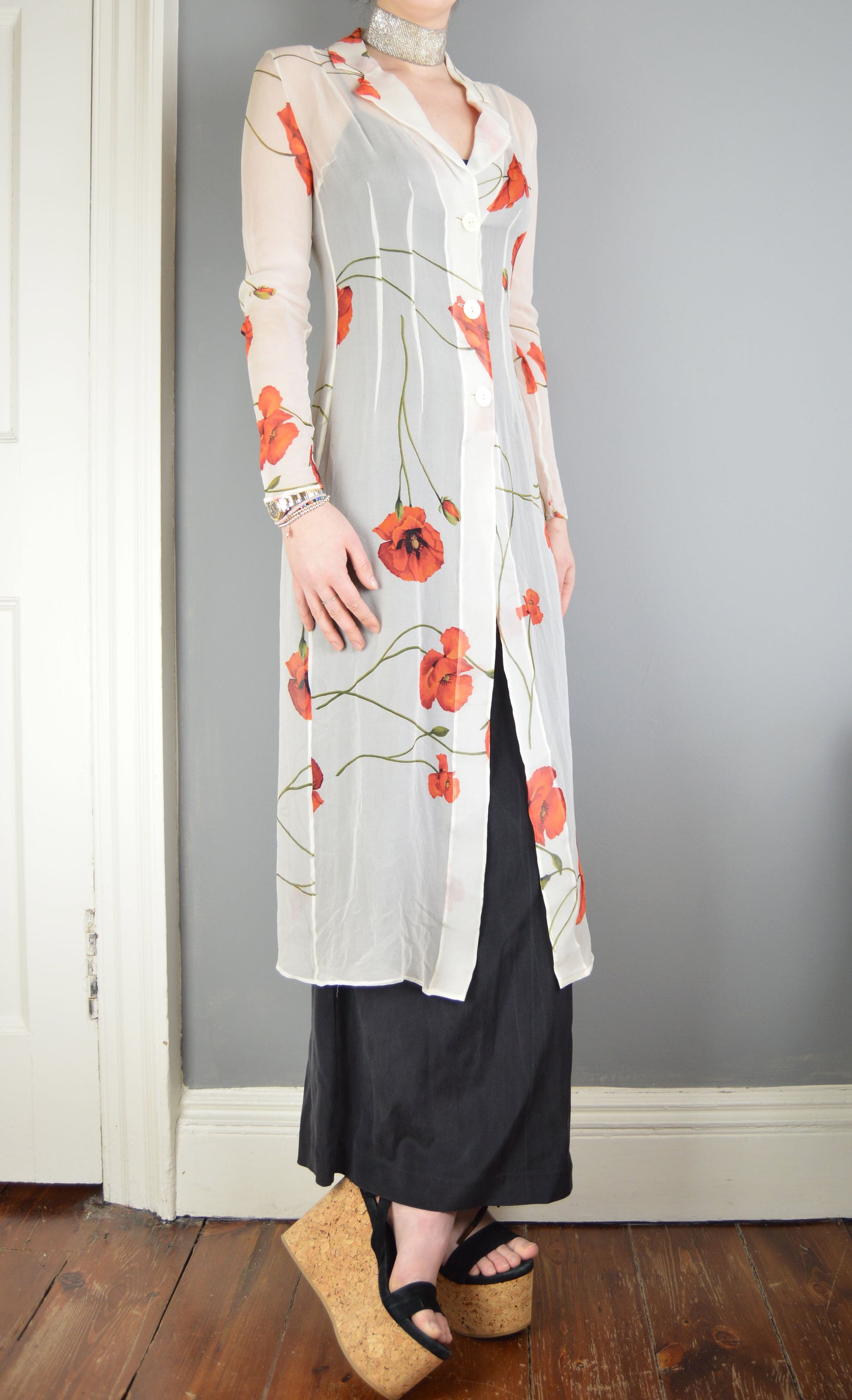 Vintage Dolce & Gabbana S/S 1997 Sheer Shirt Dress