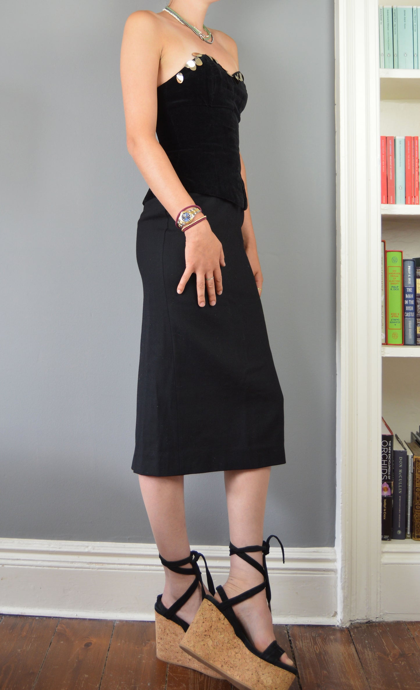Vintage Dolce & Gabbana Black Pencil Skirt