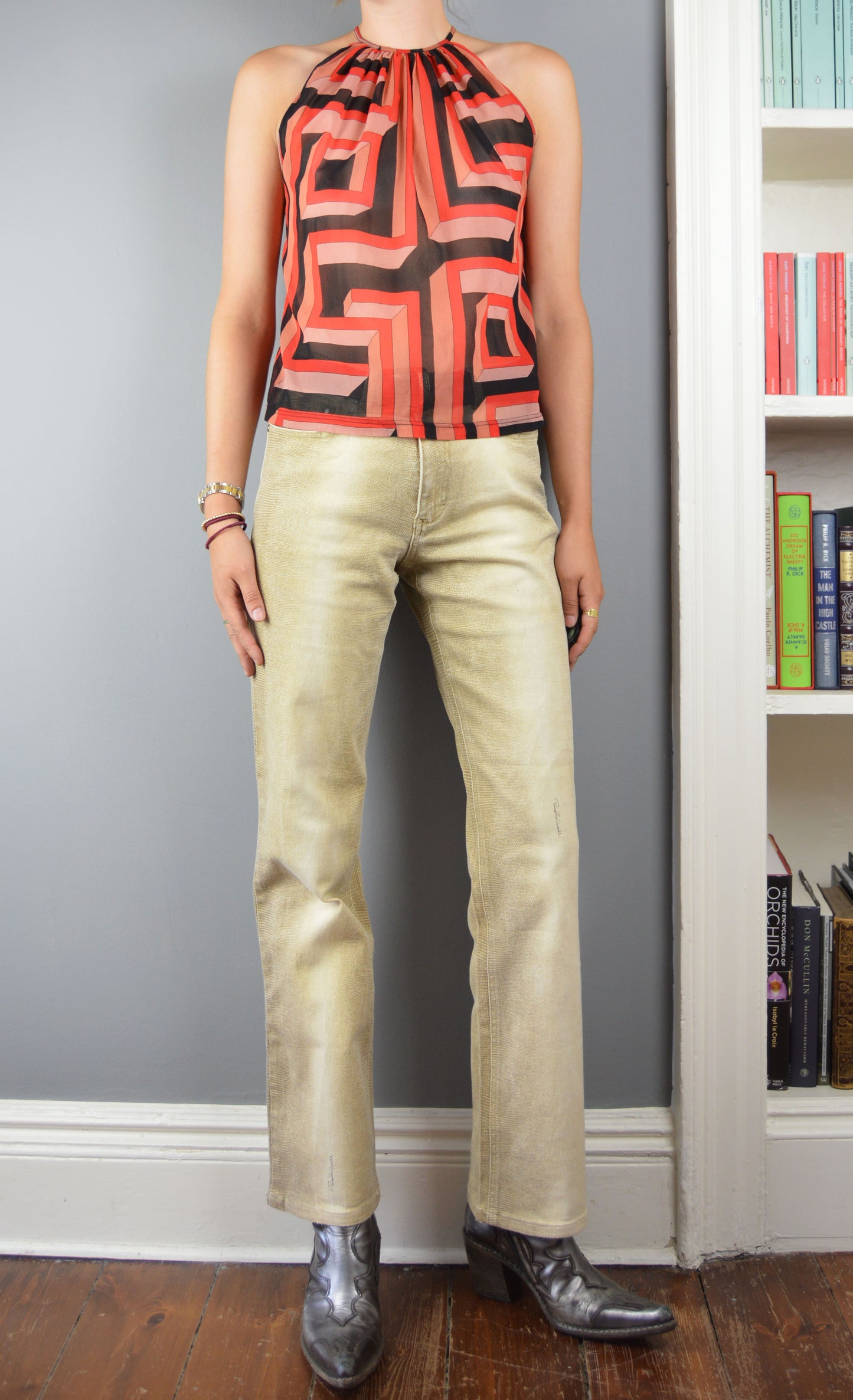 Vintage Gianni Versace S/S 2001 Silk Top