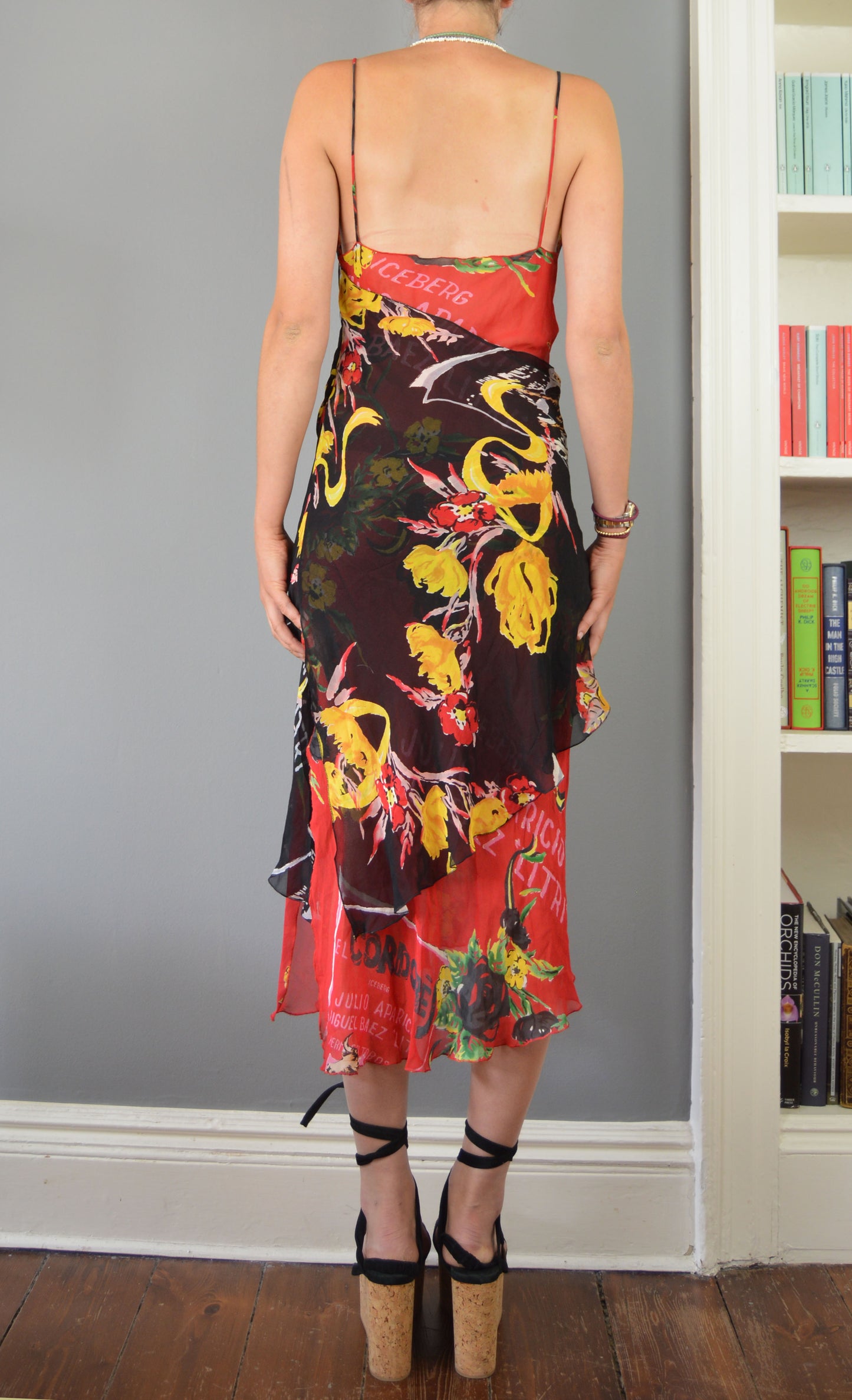 Vintage Iceberg Silk Midi Dress