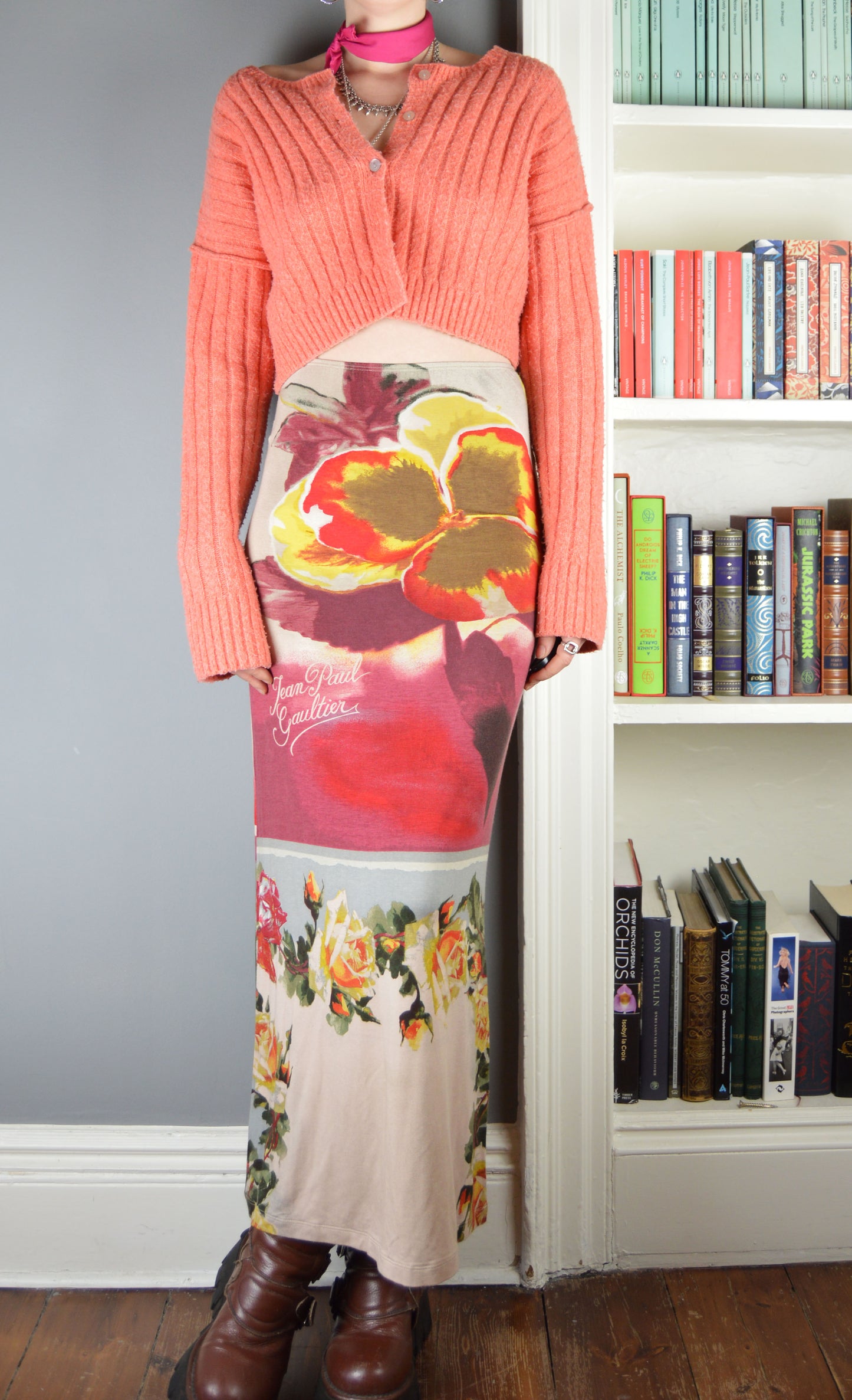 Vintage Jean Paul Gaultier S/S 2001 Floral Maxi Skirt