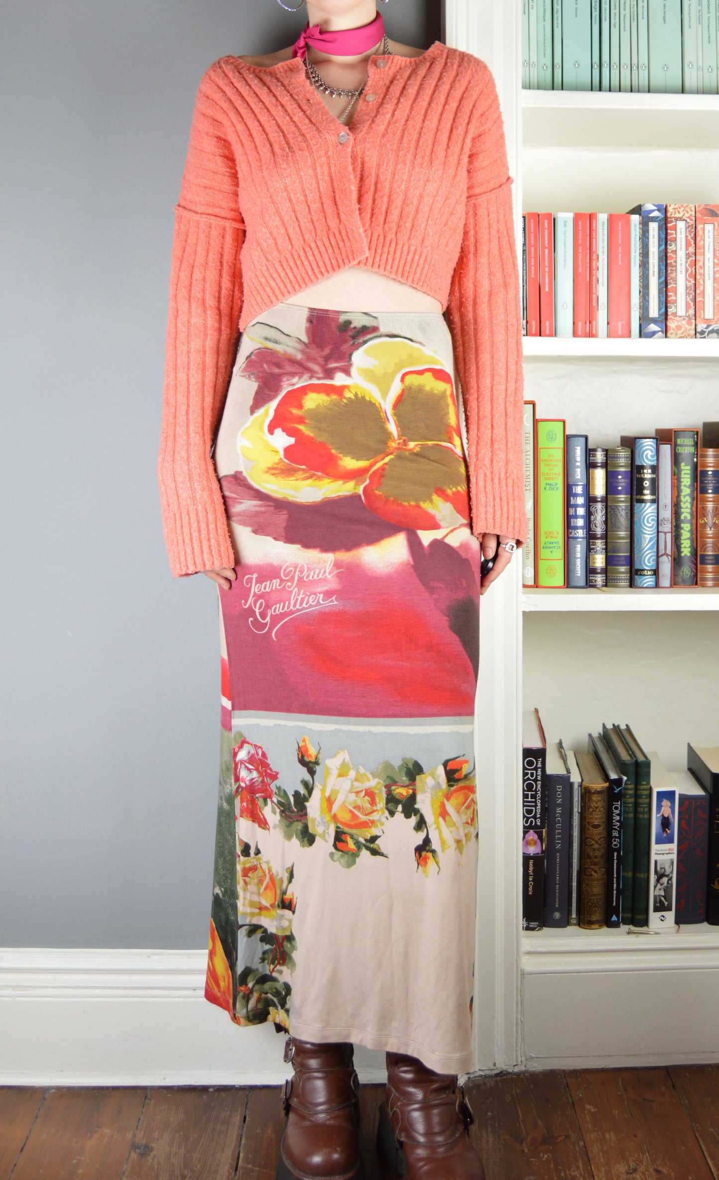 Vintage Jean Paul Gaultier S/S 2001 Floral Maxi Skirt