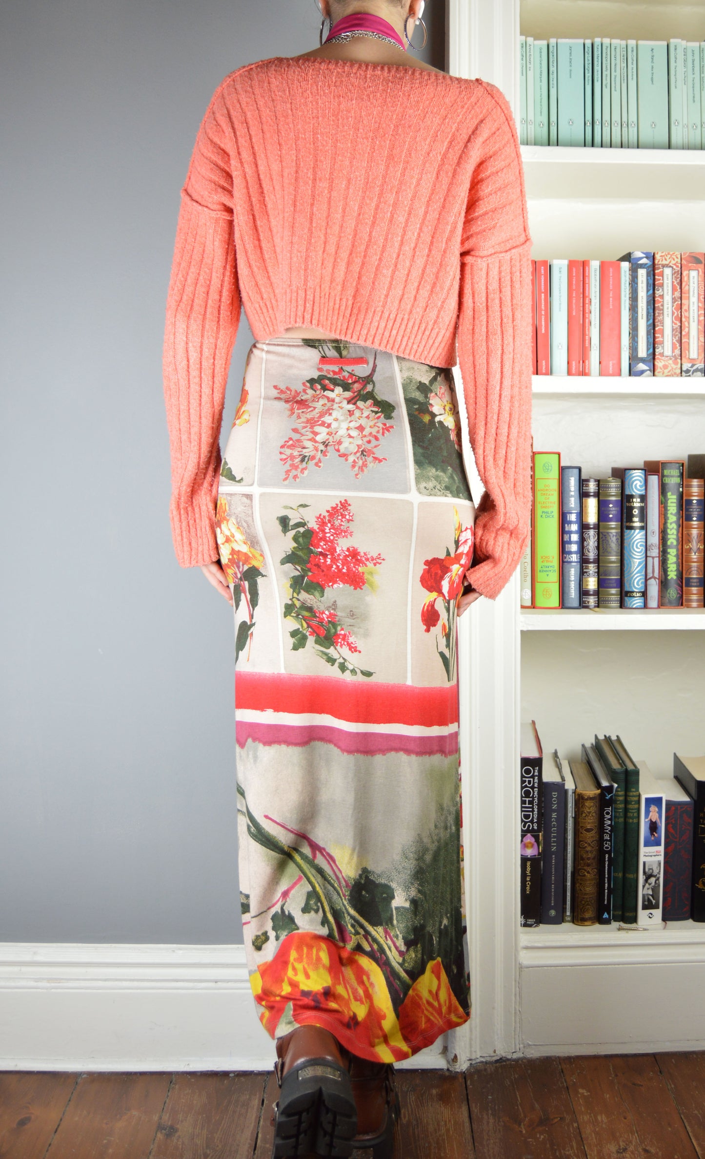 Vintage Jean Paul Gaultier S/S 2001 Floral Maxi Skirt