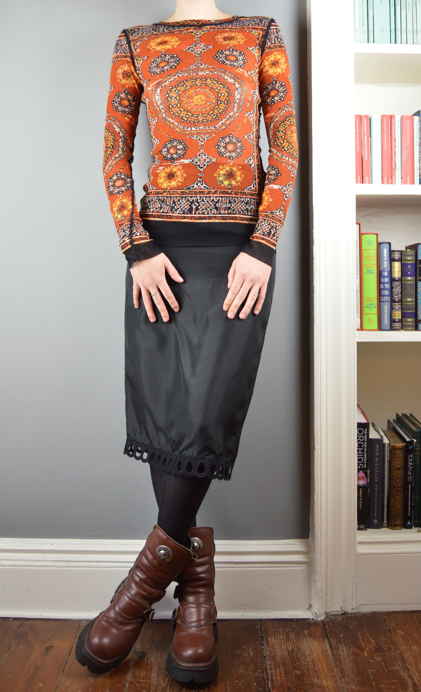 Vintage Jean Paul Gaultier Stained Glass Mesh Top