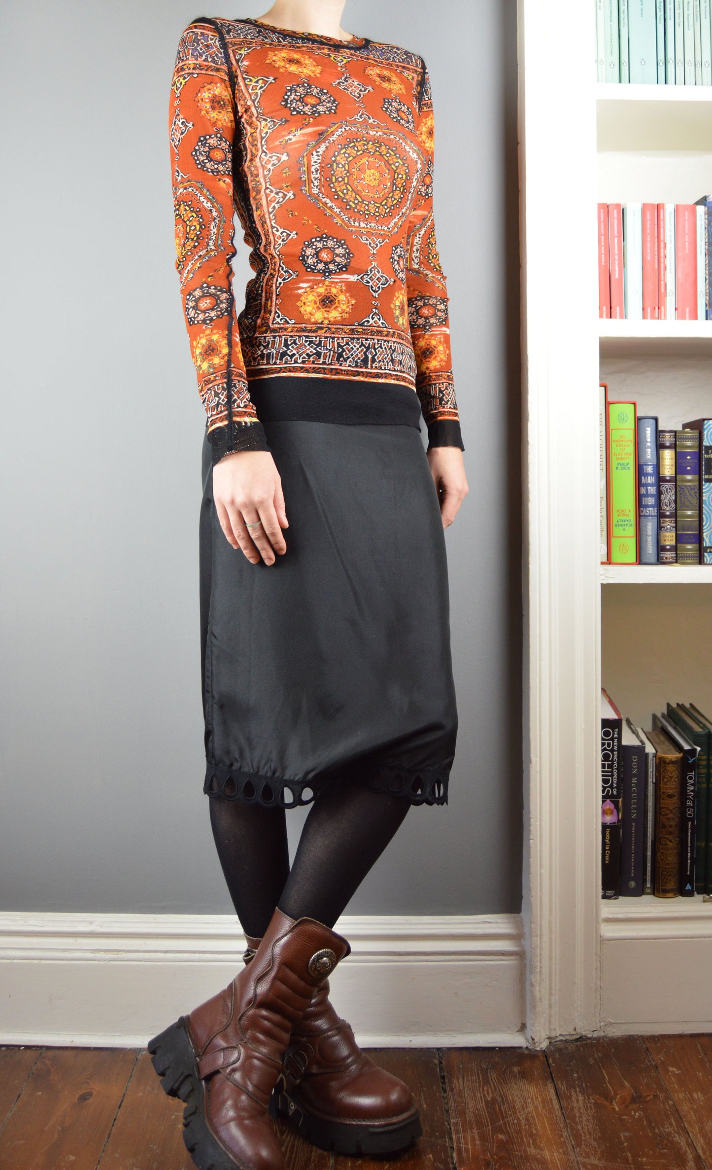 Vintage Jean Paul Gaultier Stained Glass Mesh Top