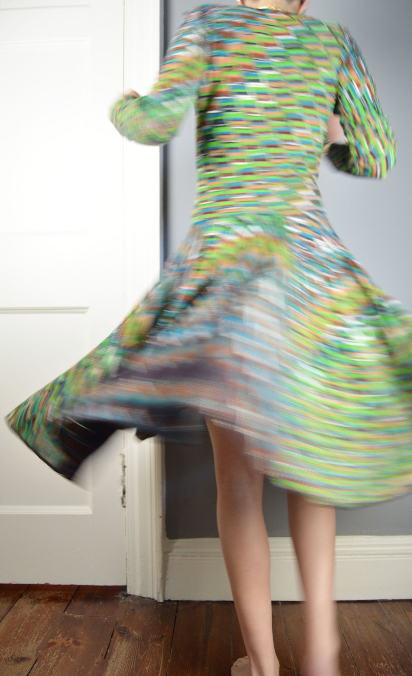 Vintage Missoni Green Knitted Dress