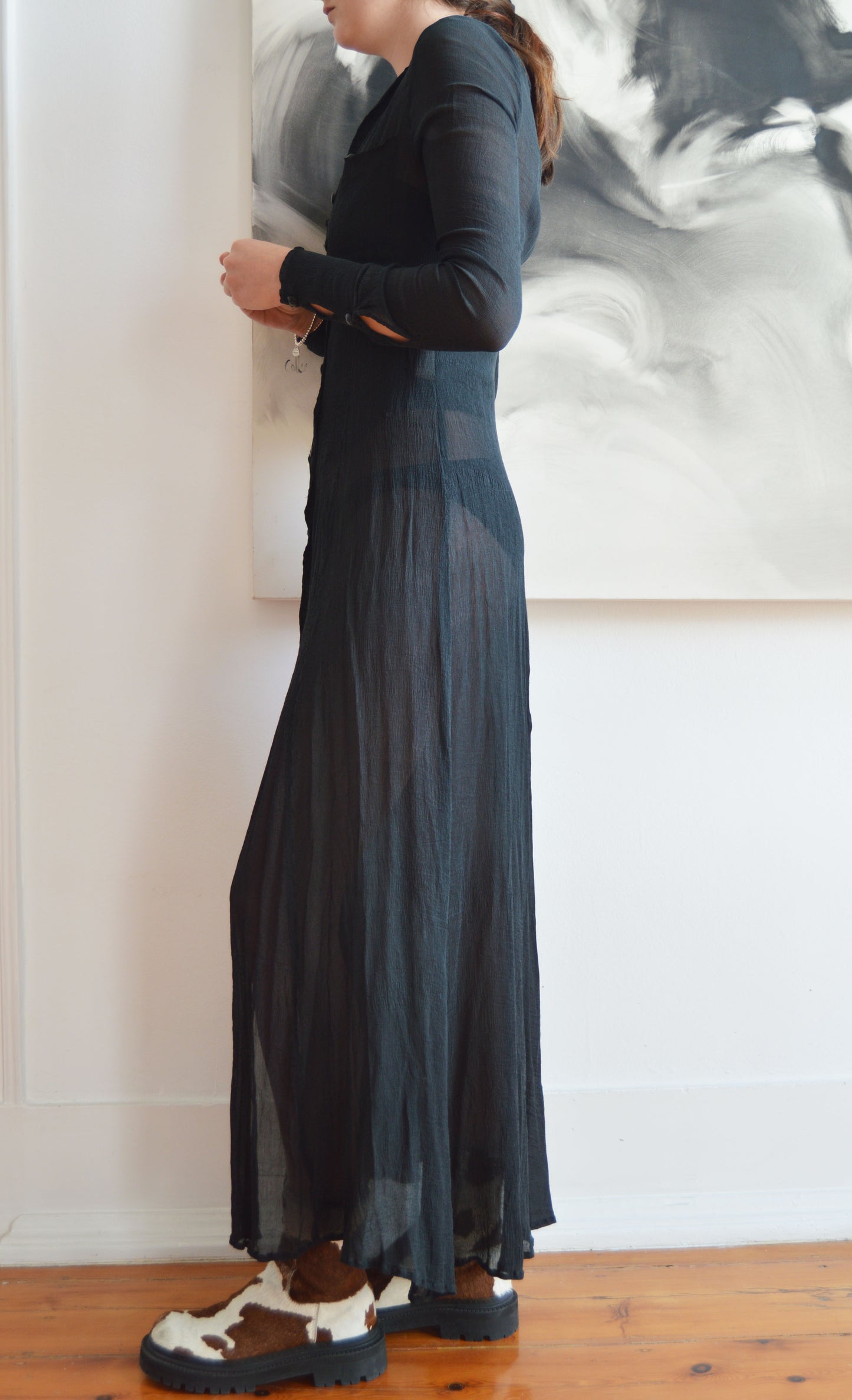 Vintage Plein Sud Jeans Silk Shirtdress