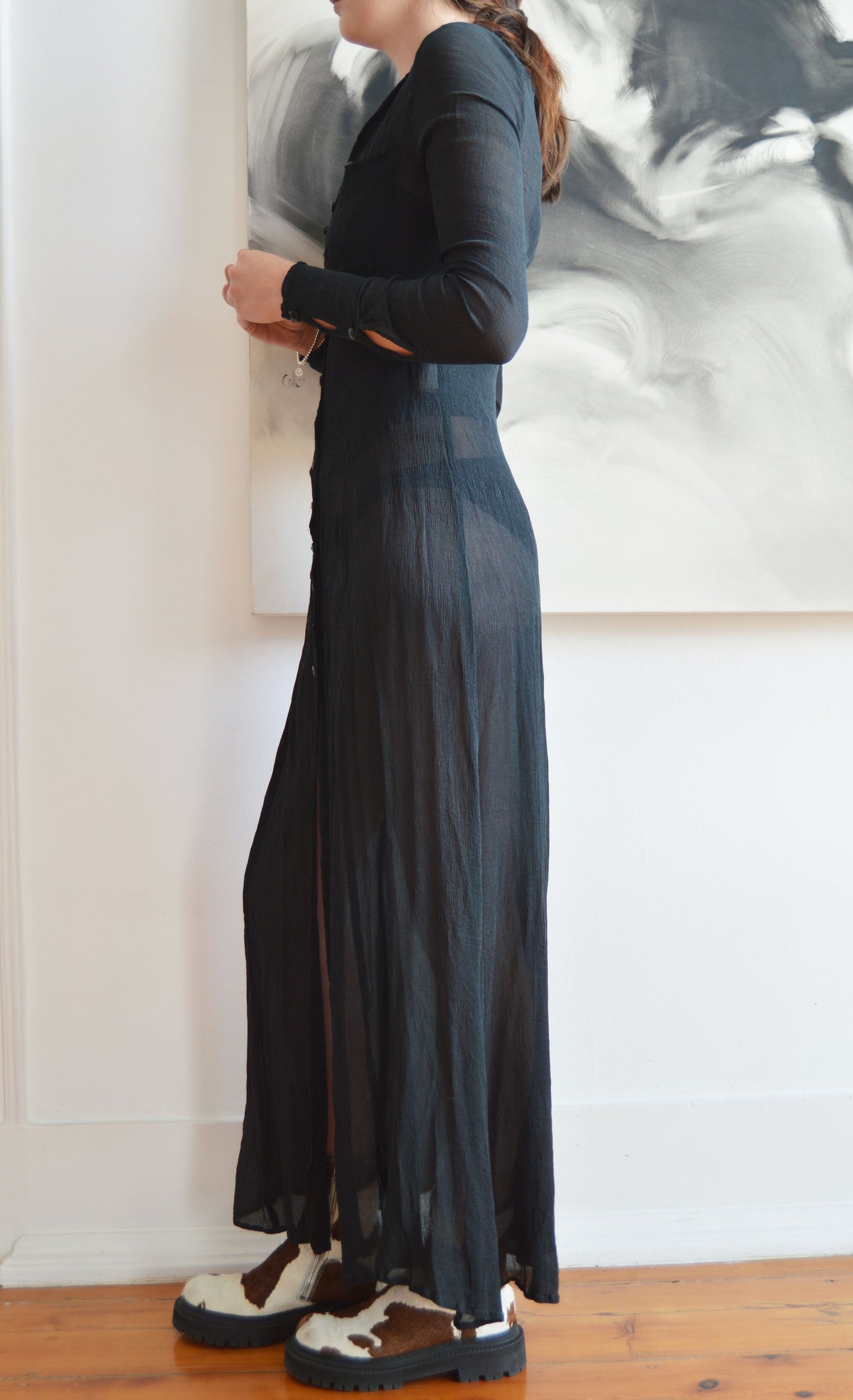 Vintage Plein Sud Jeans Silk Shirtdress