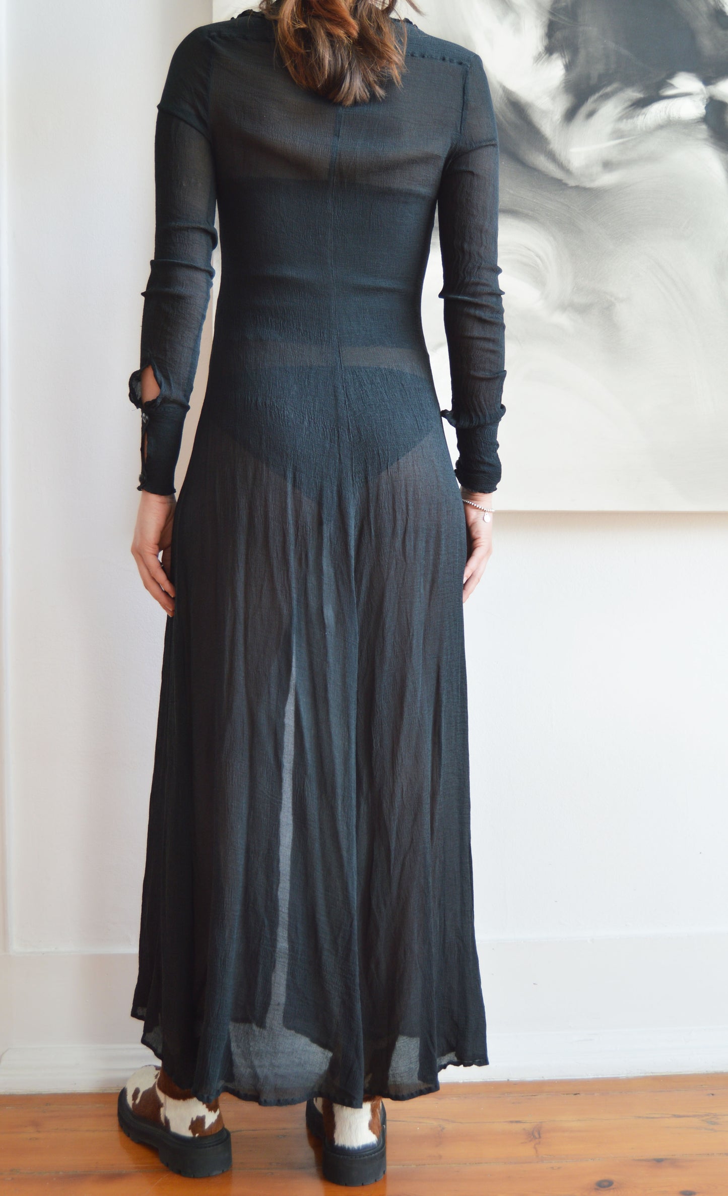 Vintage Plein Sud Jeans Silk Shirtdress