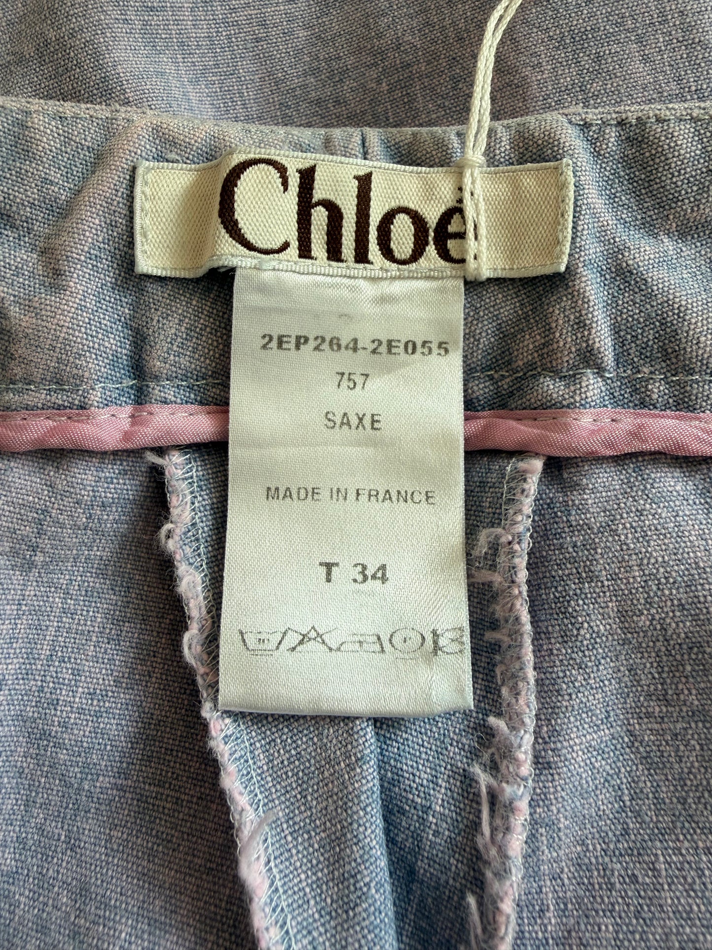 Vintage Chloé S/S 2002 Purple Jeans with Slits